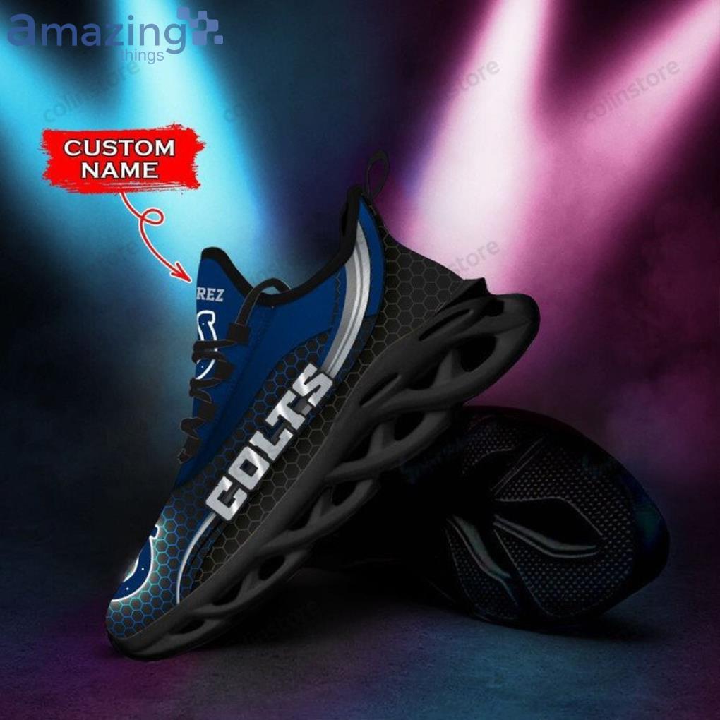 NFL Indianapolis Colts Custom Name Royal Blue Max Soul Shoes Gift For Fans Sport image NFL Indianapolis Colts Custom Name Royal Blue Max Soul Shoes Gift For Fans Sport Product Photo 7