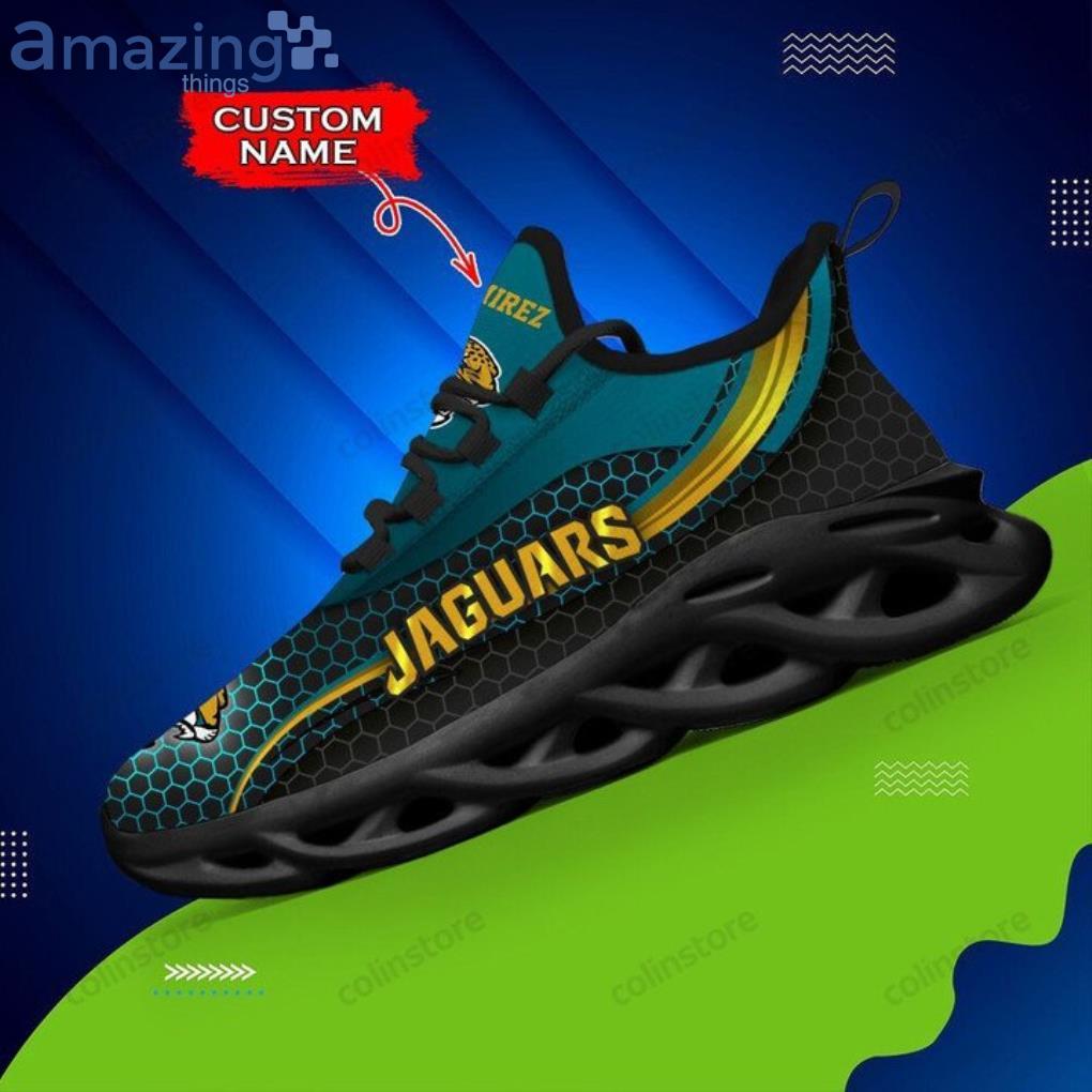 Personalize NFL Jacksonville Jaguars Teal Black Max Soul Sneakers Sport  Shoes - T-shirts Low Price