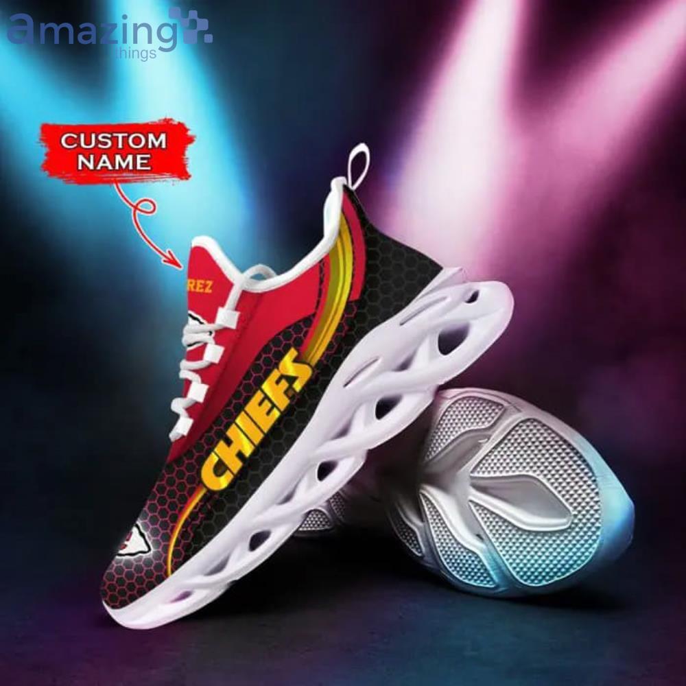 KC. Chief Logo Pattern Custom Name Air Jordan 13 Shoes Sneakers In