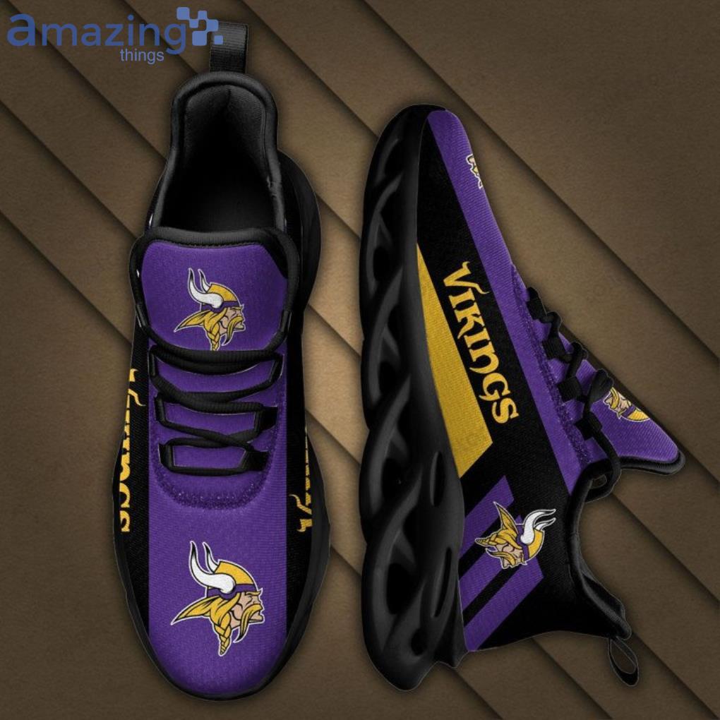 Minnesota Vikings Yellow And Purple Max Soul Sneakers Running Shoes