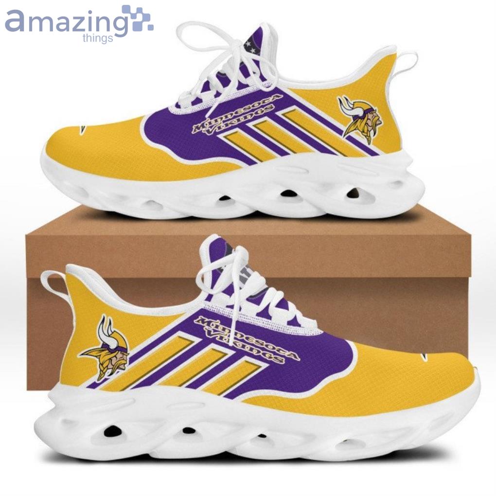 Minnesota Vikings Custom Name For Fans NFL Max Soul Shoes Men And Women  Running Shoes