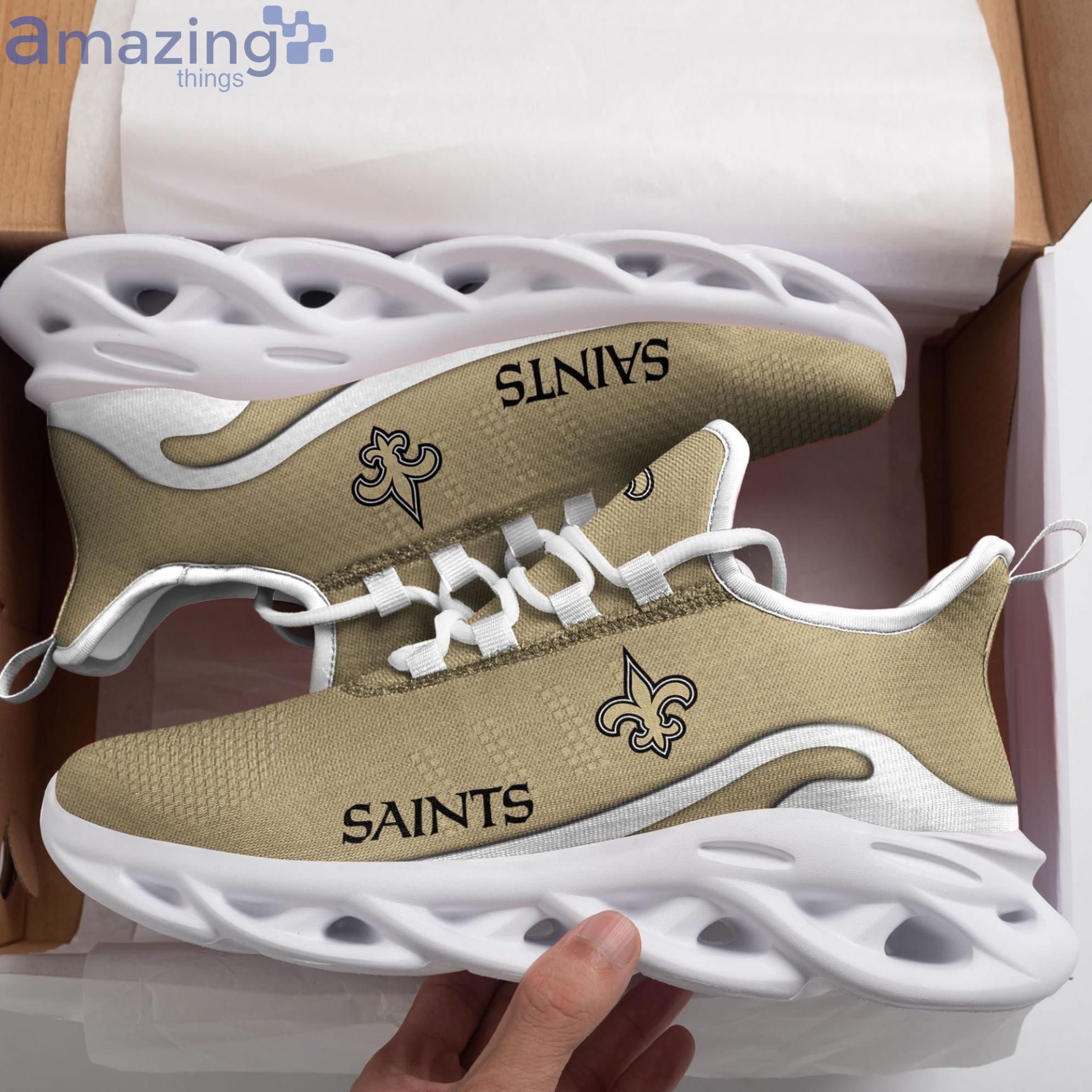 NFL New Orleans Saints Golden Edition Max Soul Shoes Gift For Fans Sport Product Photo 1