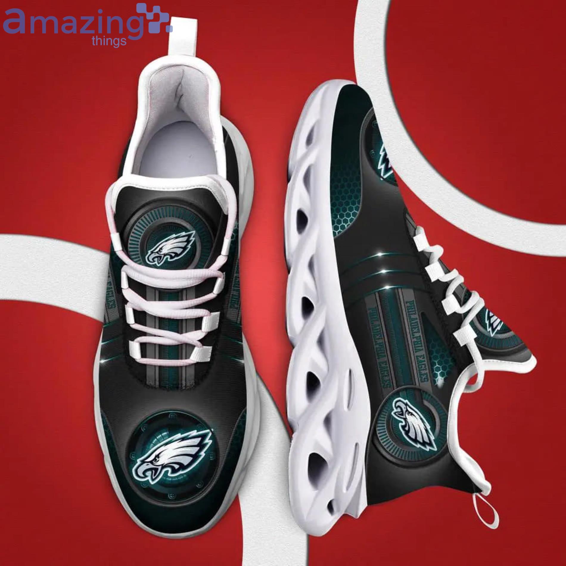NFL Philadelphia Eagles Black Version Max Soul Shoes Gift For Fans Sport Product Photo 1