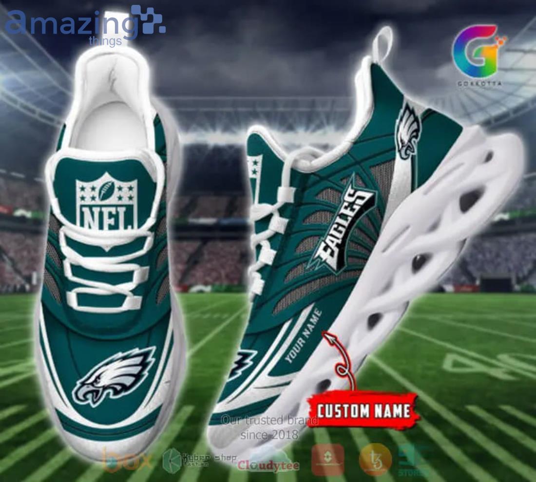 NFL Philadelphia Eagles Custom Name Green Edition Max Soul Shoes Gift For  Fans Sport