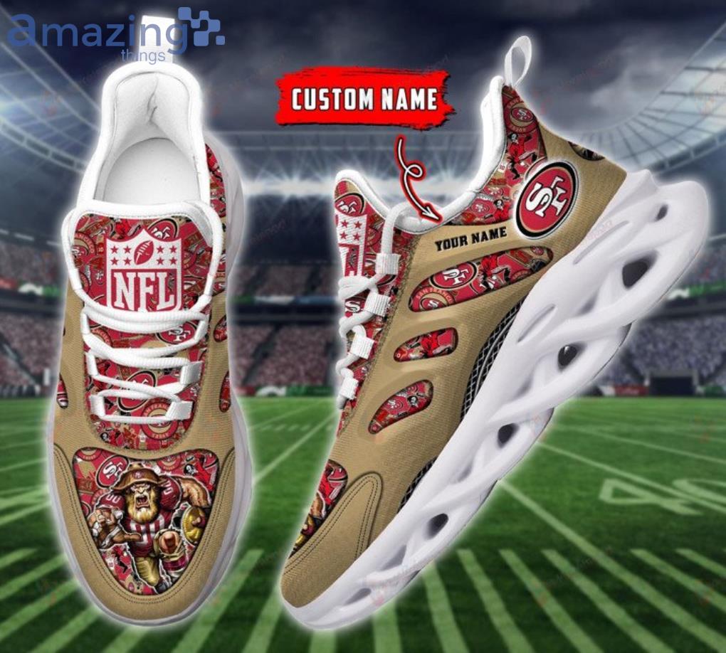 San Francisco 49ers 3D Air Cushion Sports Shoes Custom Name For