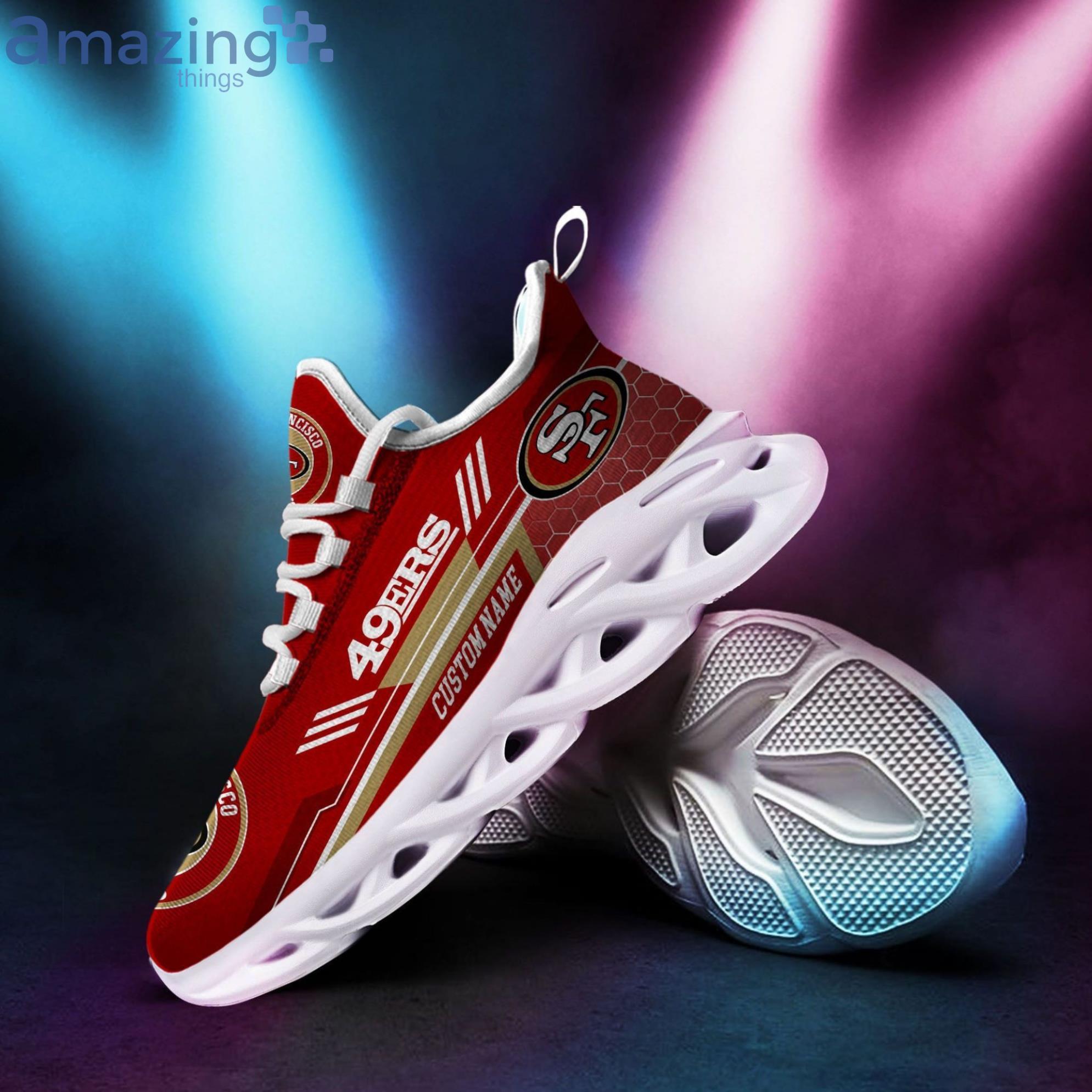 Nfl San Francisco 49ers Red Air Jordan 13s Customized Shoes