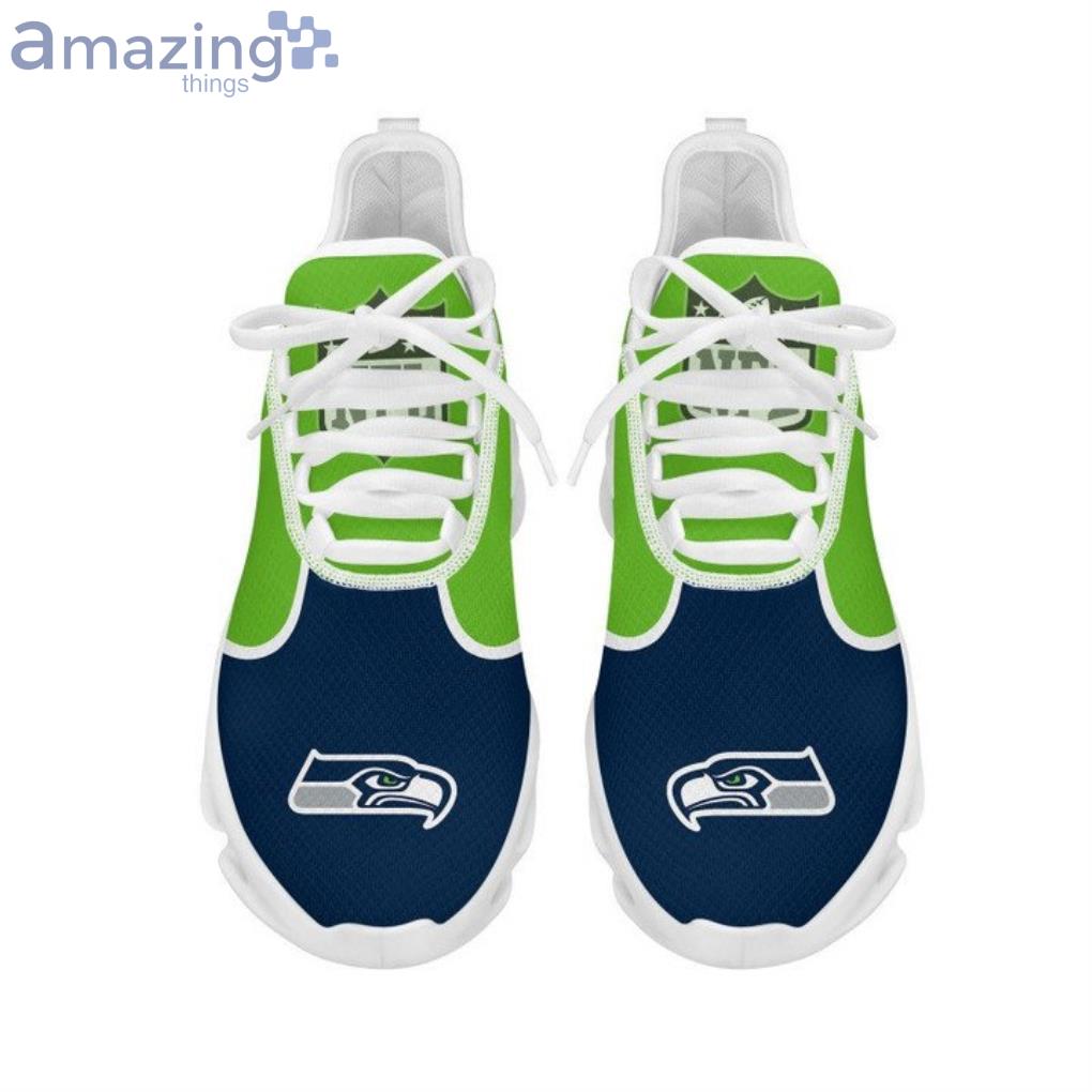 NFL Seattle Seahawks Navy Green Max Soul Shoes Gift For Fans Sport