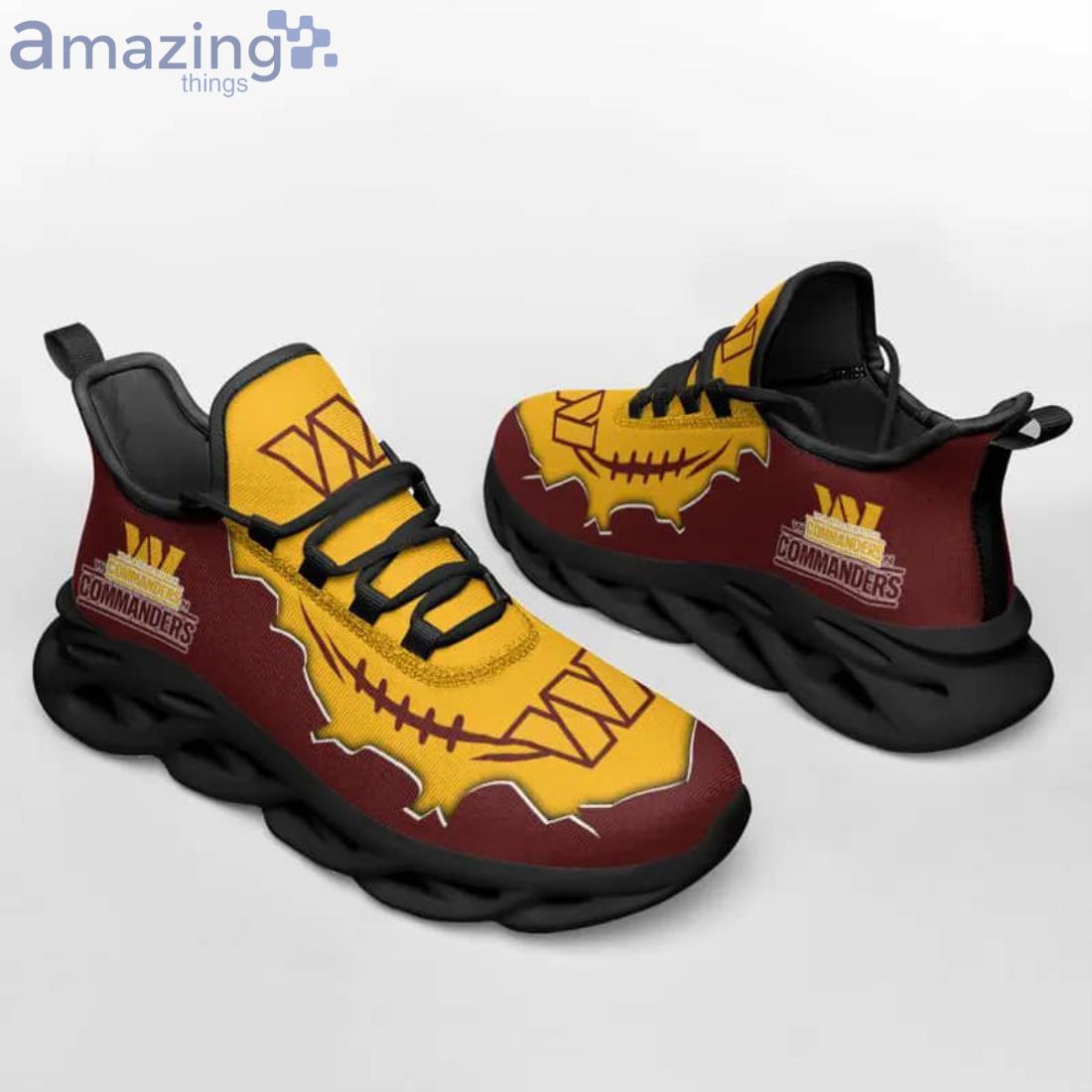 NFL Washington Commanders Brown Yellow Max Soul Shoes Gift For Fans Sport image NFL Washington Commanders Brown Yellow Max Soul Shoes Gift For Fans Sport Product Photo 2