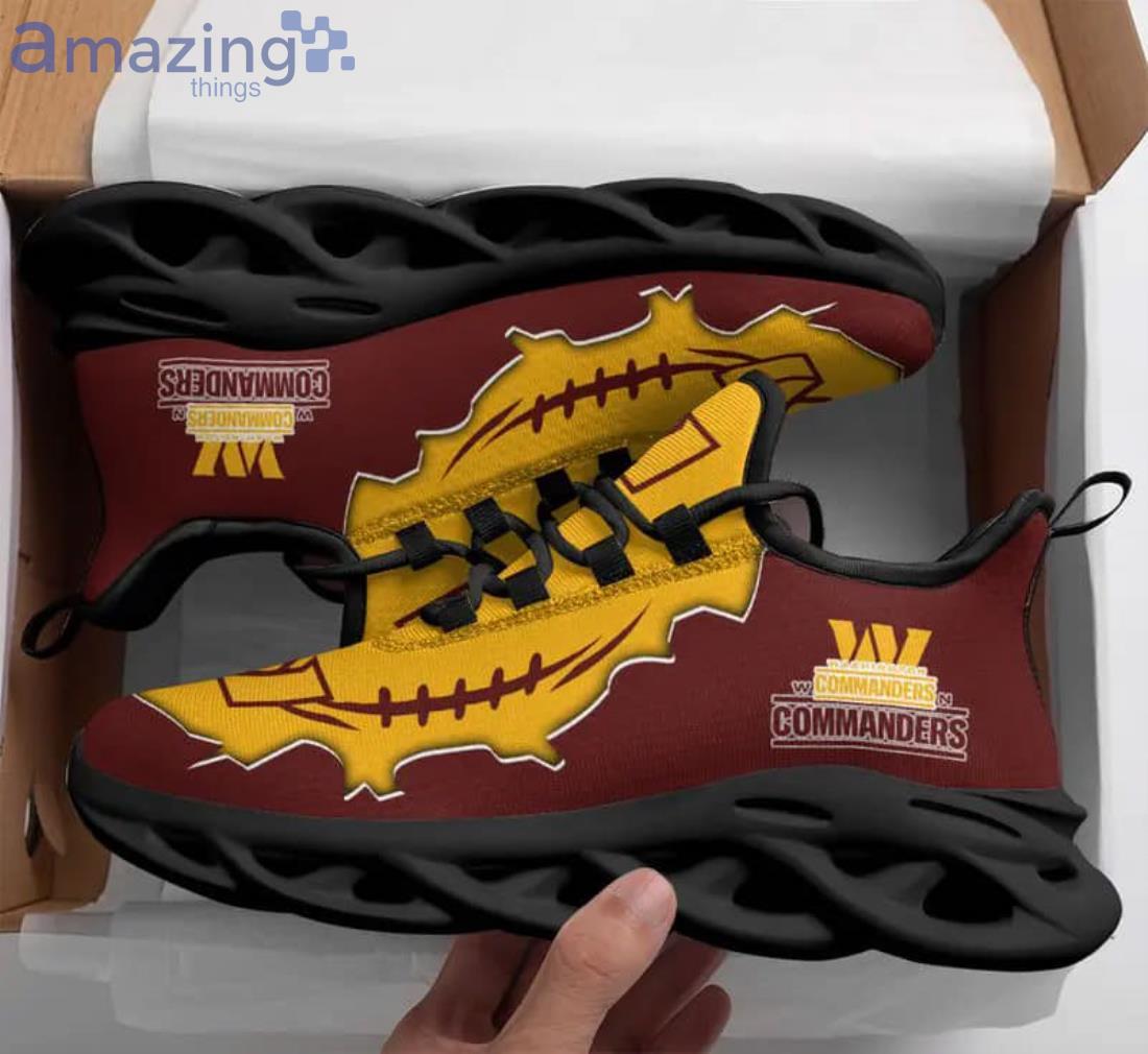 NFL Washington Commanders Brown Yellow Max Soul Shoes Gift For Fans Sport image NFL Washington Commanders Brown Yellow Max Soul Shoes Gift For Fans Sport Product Photo 3