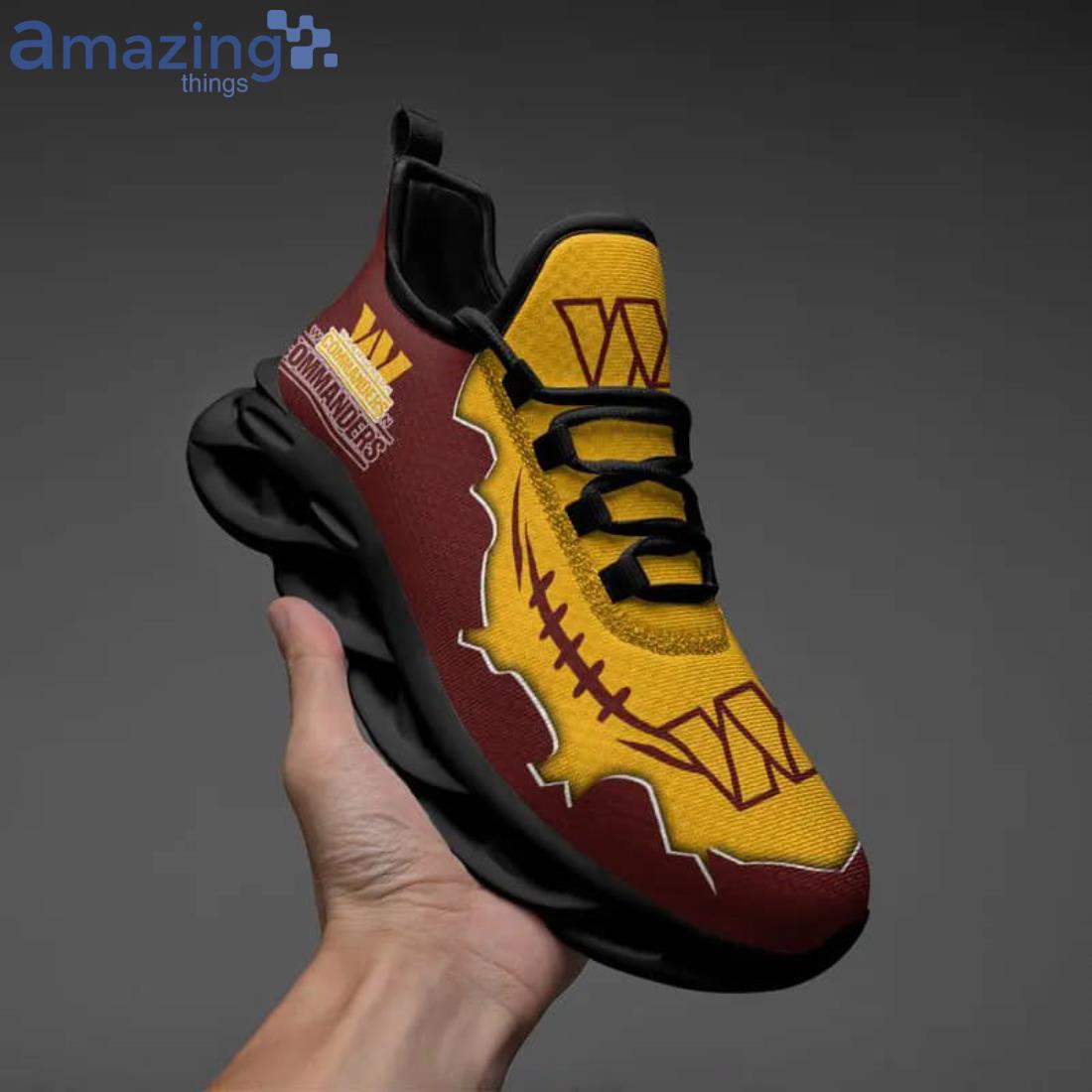 NFL Washington Commanders Brown Yellow Max Soul Shoes Gift For Fans Sport image NFL Washington Commanders Brown Yellow Max Soul Shoes Gift For Fans Sport Product Photo 5
