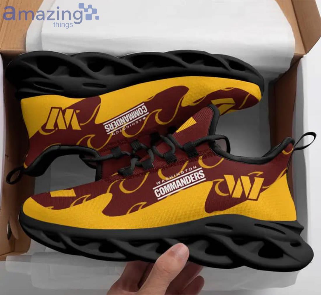 NFL Washington Commanders Yellow Brown Special Edition Max Soul Shoes Gift  For Fans Sport