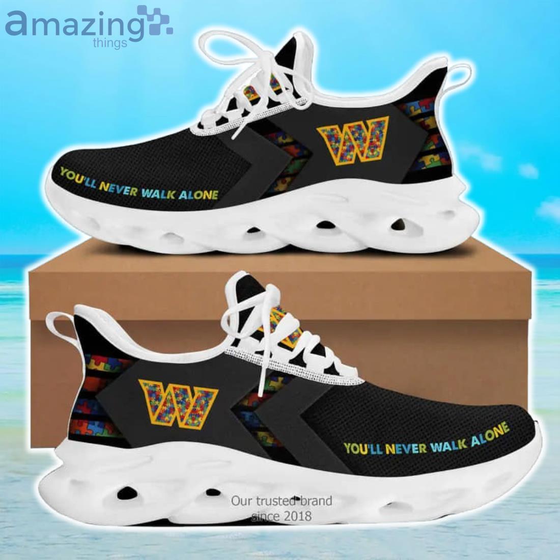 NFL Washington Commanders You'll Never Walk Alone Max Soul Shoes Gift For Fans Sport Product Photo 1