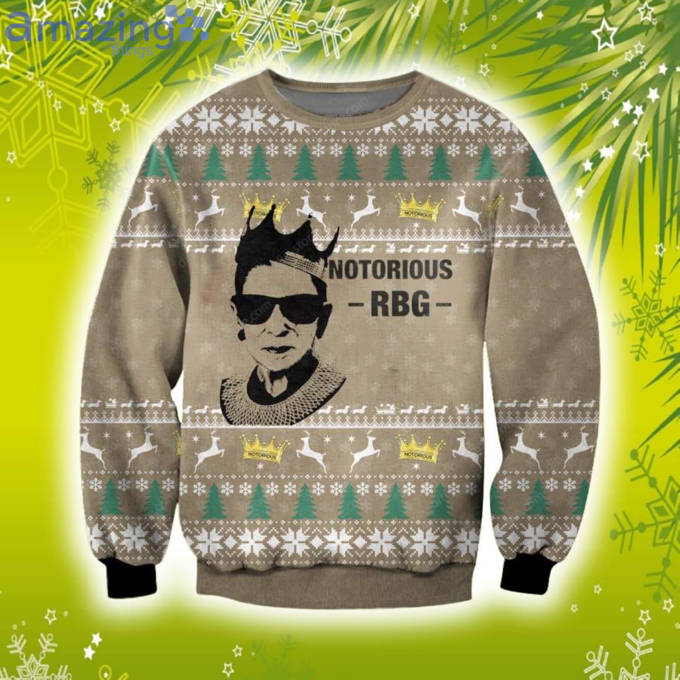 Notorious R.B.G Ugly Sweater Sweatshirt Product Photo 1