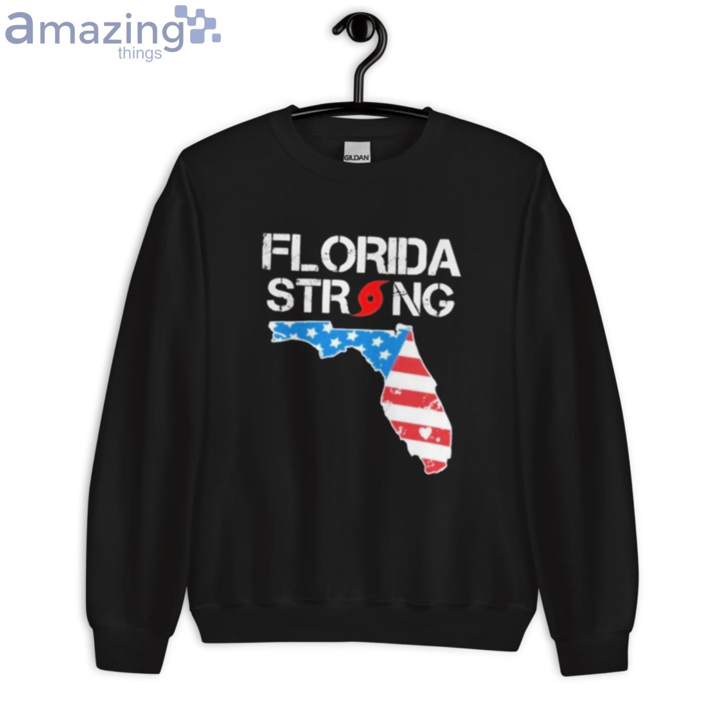 Official Hurricane Ian Florida Strong T Shirt image Official Hurricane Ian Florida Strong T-Shirt - Unisex Crewneck Sweatshirt