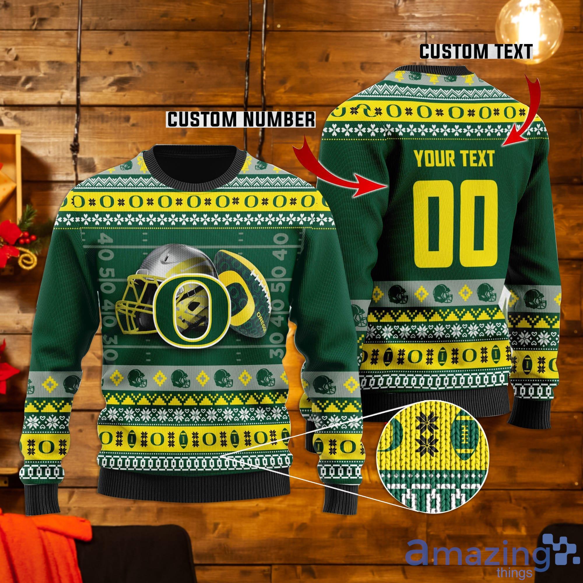 NFL Seattle Seahawks Custom Name And Number Ugly Christmas Sweater