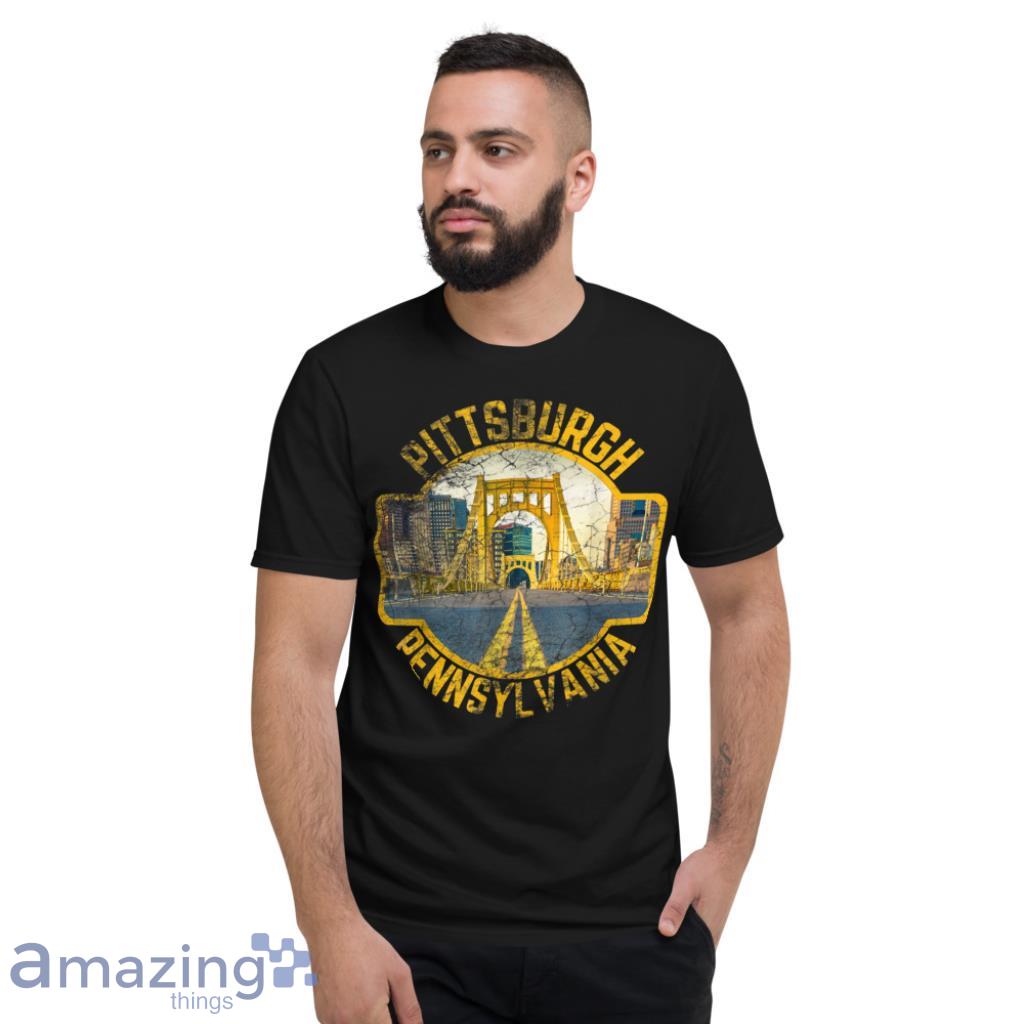 Pennsylvania Steel City Skyline Photography 412 T-Shirt - Short Sleeve T-Shirt