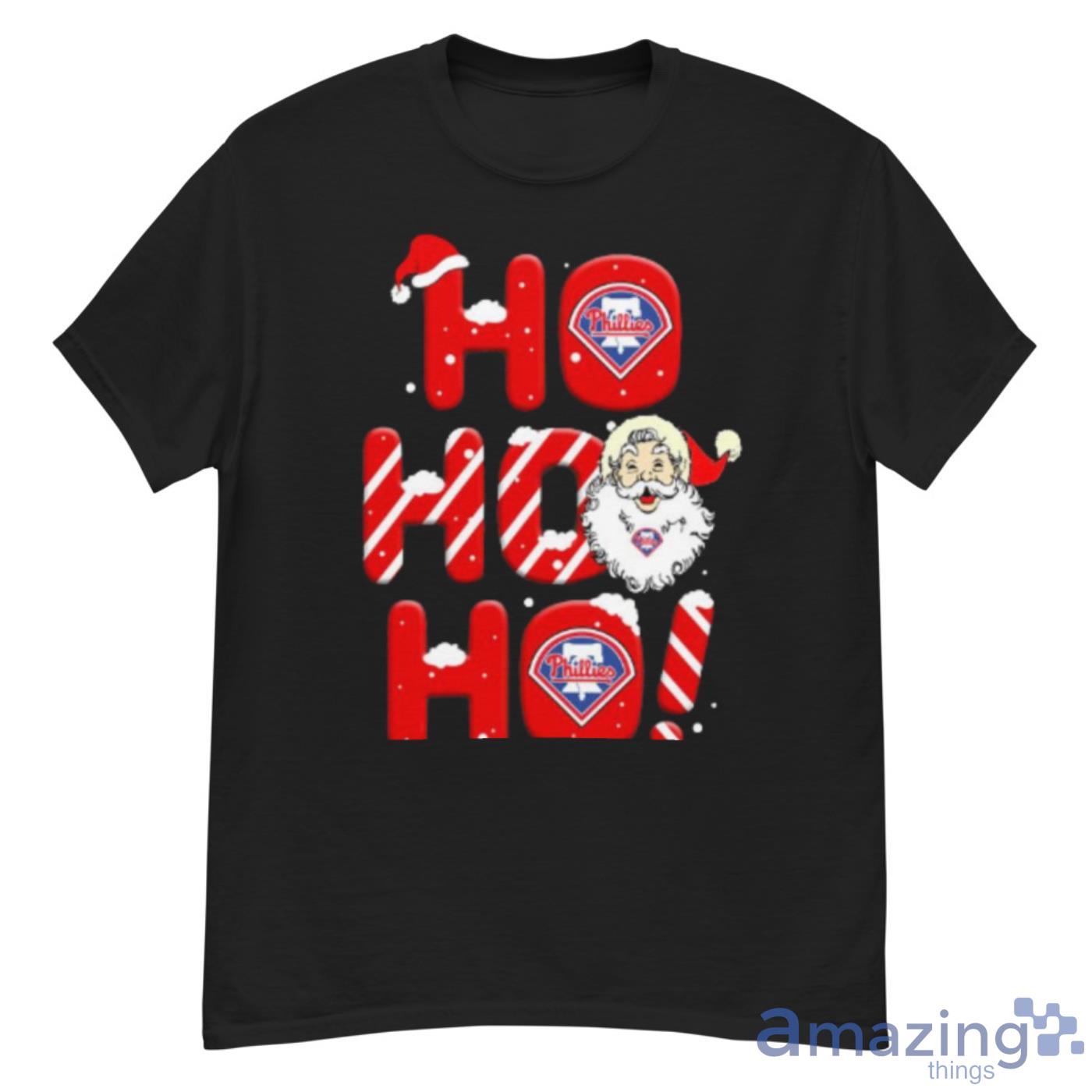 Philadelphia Phillies MLB Baseball Ho Ho Ho Santa Claus Merry Christmas Shirt Shirt - G500 Men’s Classic T-Shirt