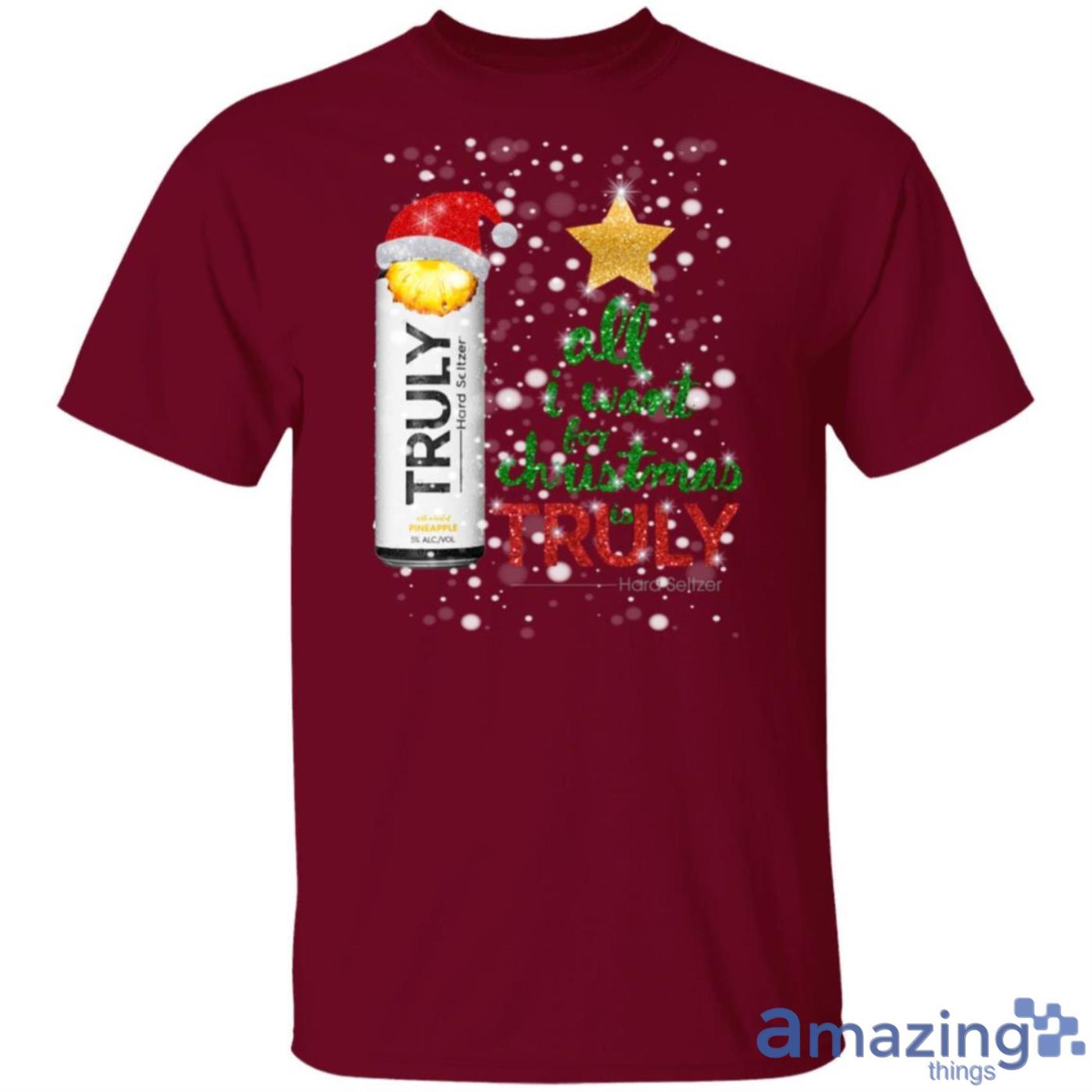 Pineapple All I Want For Christmas is Truly Hard Seltzer Sweatshirt image Pineapple All I Want For Christmas is Truly Hard Seltzer Sweatshirt Product Photo 6