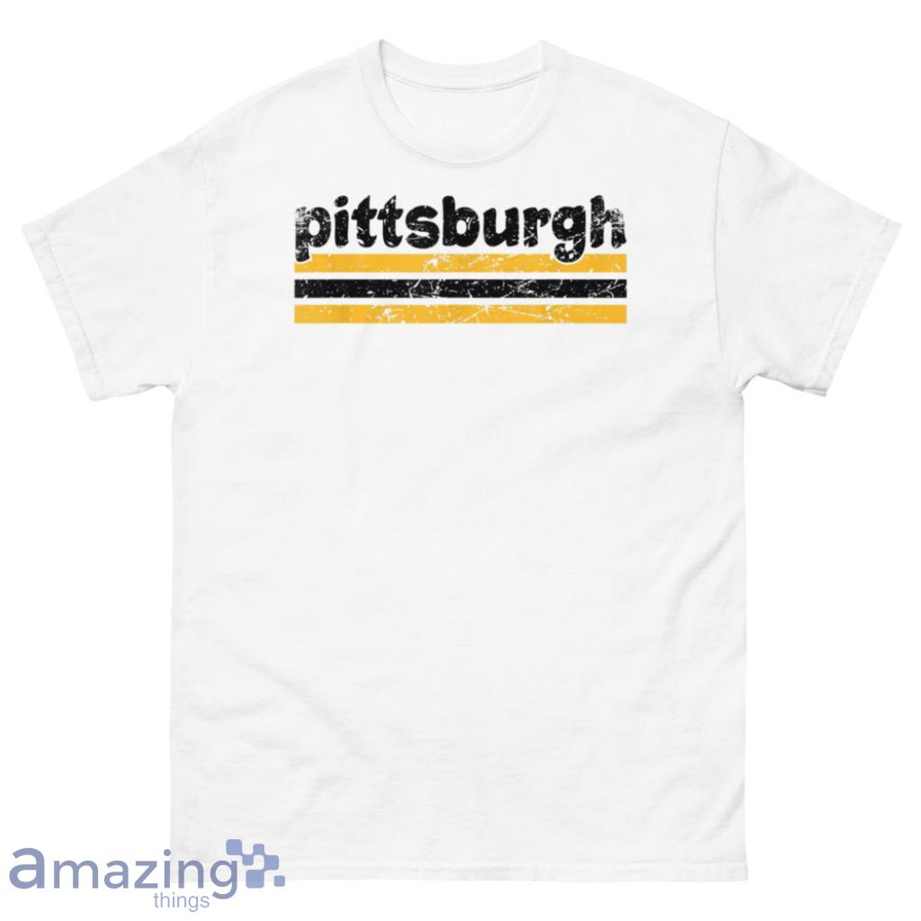 Pittsburgh Pennsylvania Three Stripe Vintage Weathered Shirt - G500 Men’s Classic T-Shirt-1