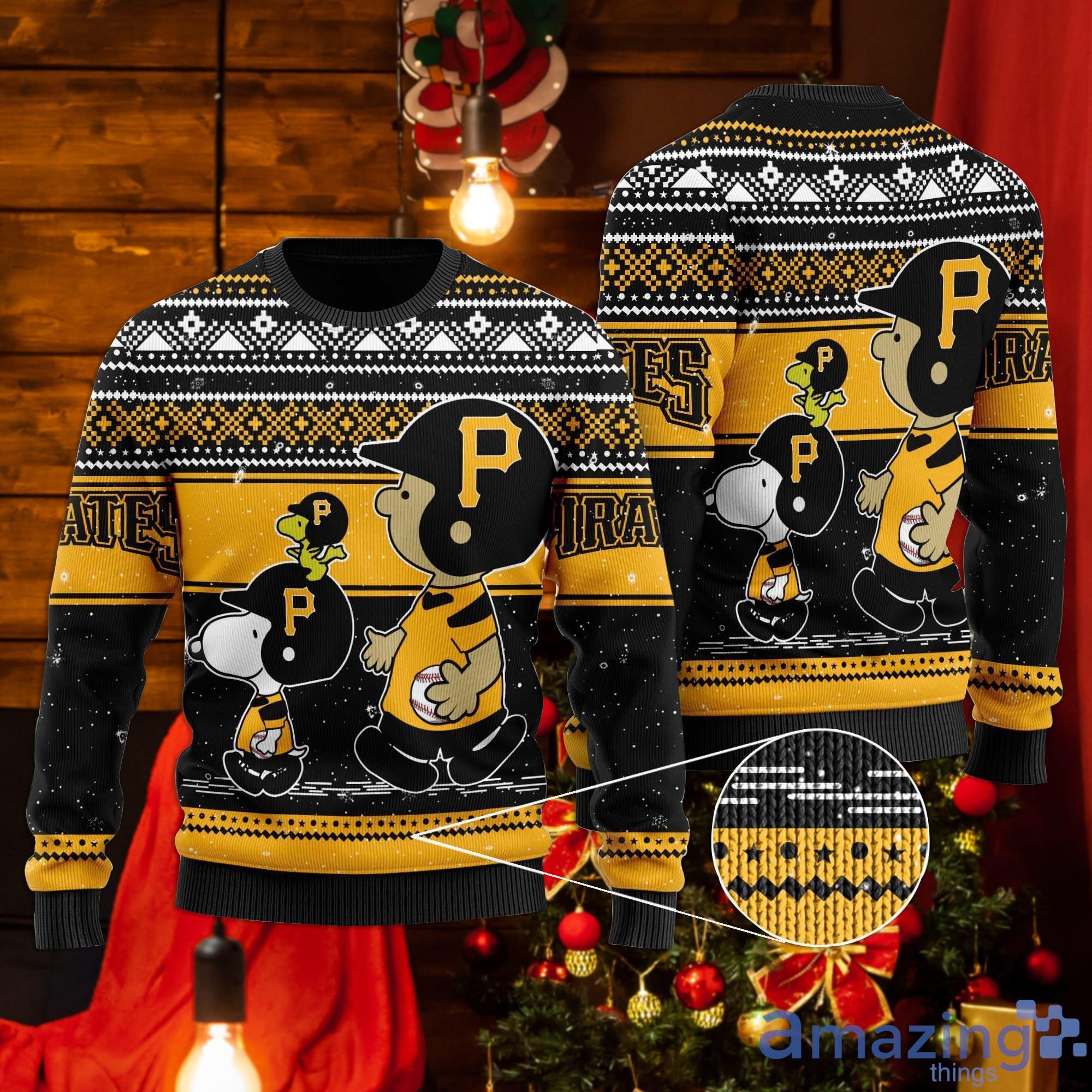 Pittsburgh Pirates Snoopy Lover Ugly Christmas Sweater Product Photo 1