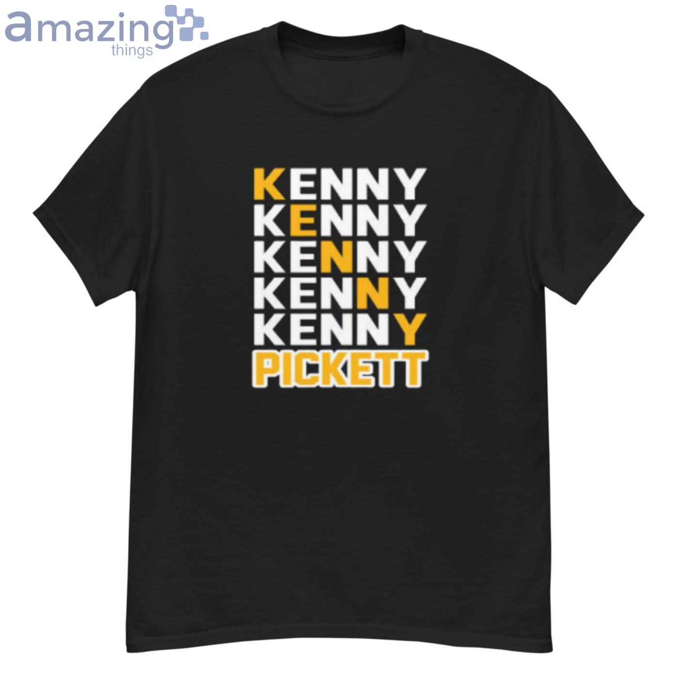 Kenny Pickett Pittsburgh Steelers Men's Black Name & Number Logo T