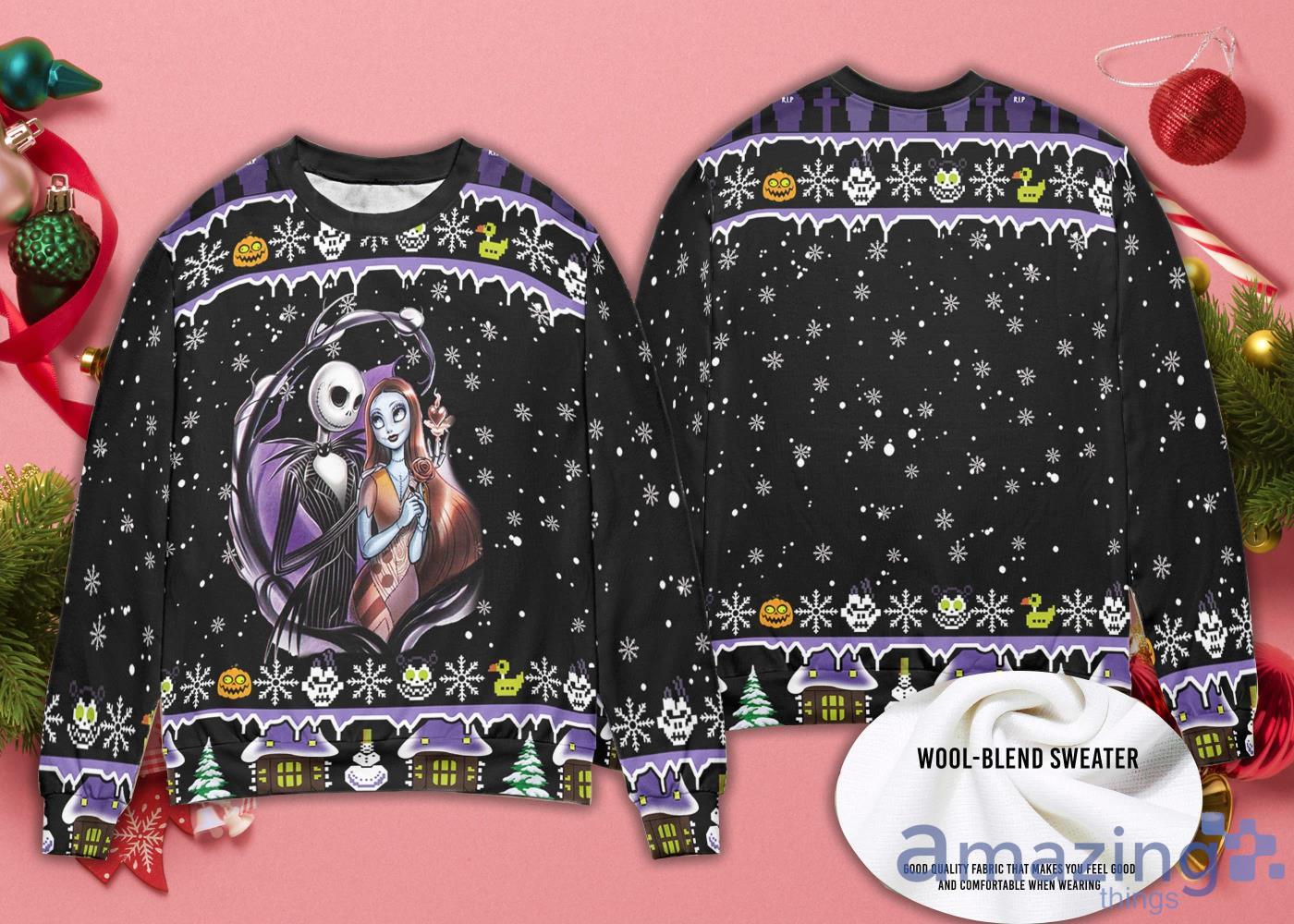 Pretty Chirstmas Skeleton Sweater Dacing Skeleton Ugly Christmas Sweater Product Photo 1