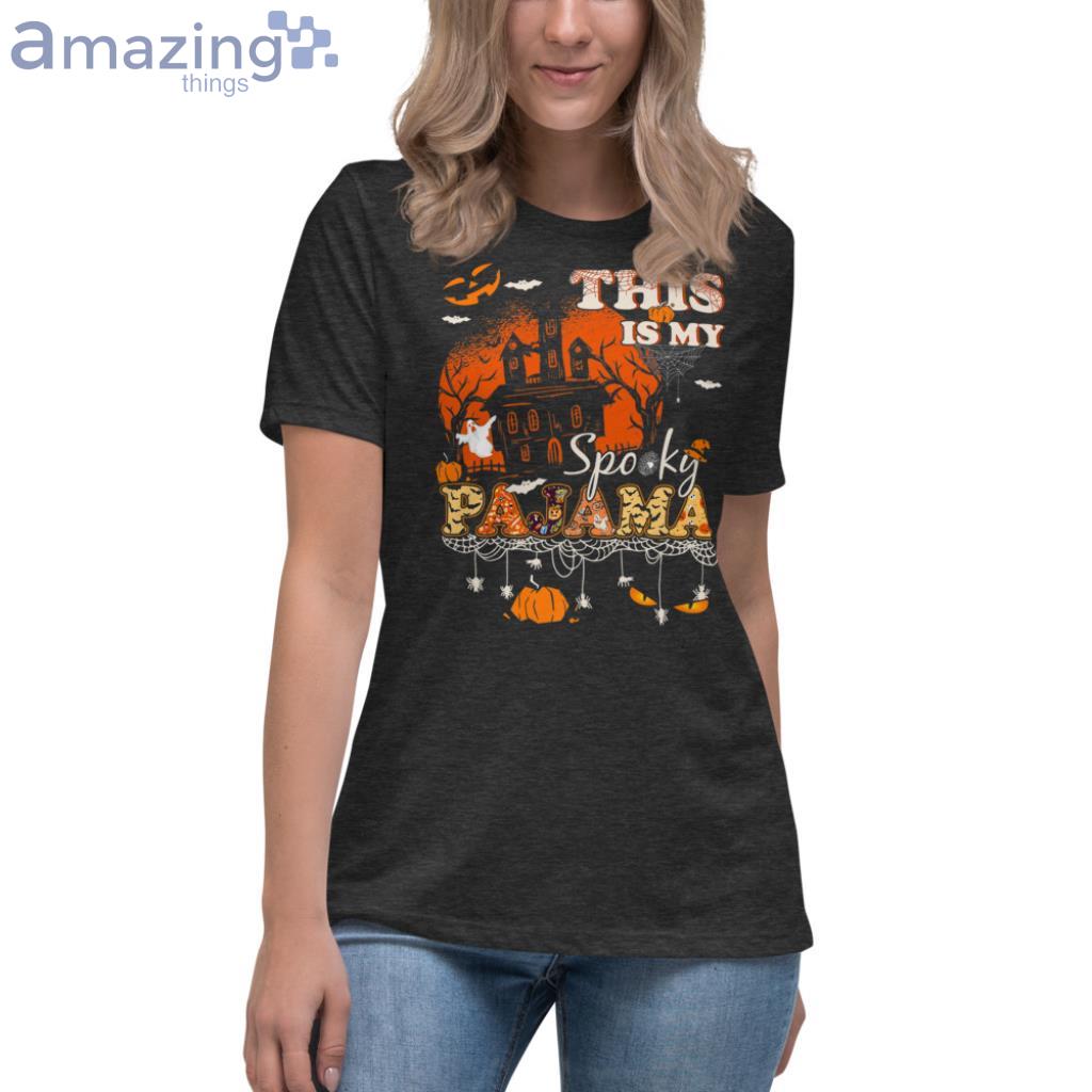 Pumpkin Witches Costume This is my halloween pajama Premium T Shirt image Pumpkin Witches Costume - This is my halloween pajama Premium T-Shirt - Womens Relaxed Short Sleeve Jersey Tee-1