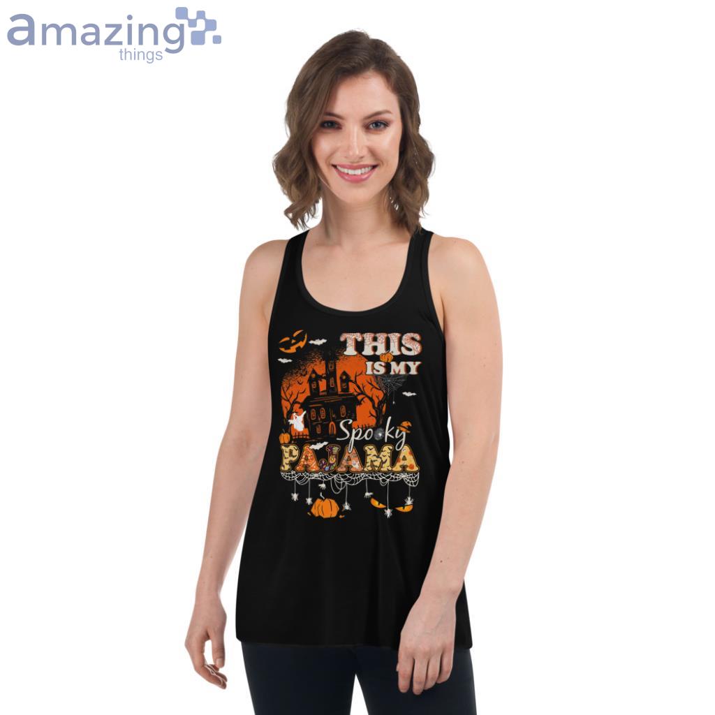 Pumpkin Witches Costume This is my halloween pajama Premium T Shirt image Pumpkin Witches Costume - This is my halloween pajama Premium T-Shirt - Womens Flowy Racerback Tank