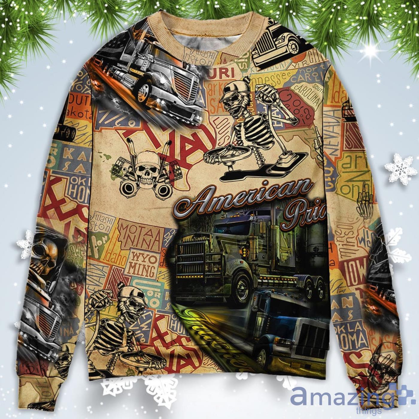 Retro Dear Santa Heres Your Truck Christmas Sweatshirt Sweater Product Photo 1