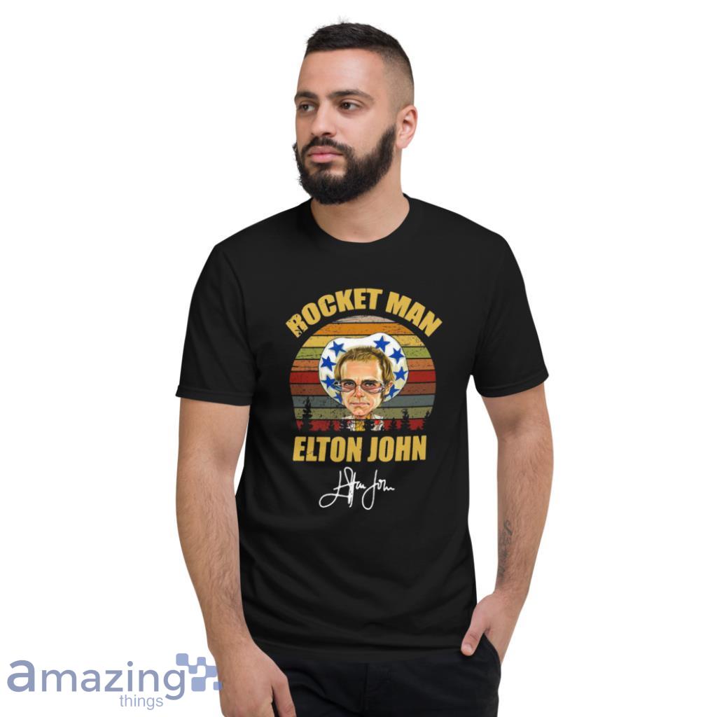 Rocket Man Elton John Signature Shirt - Short Sleeve T-Shirt