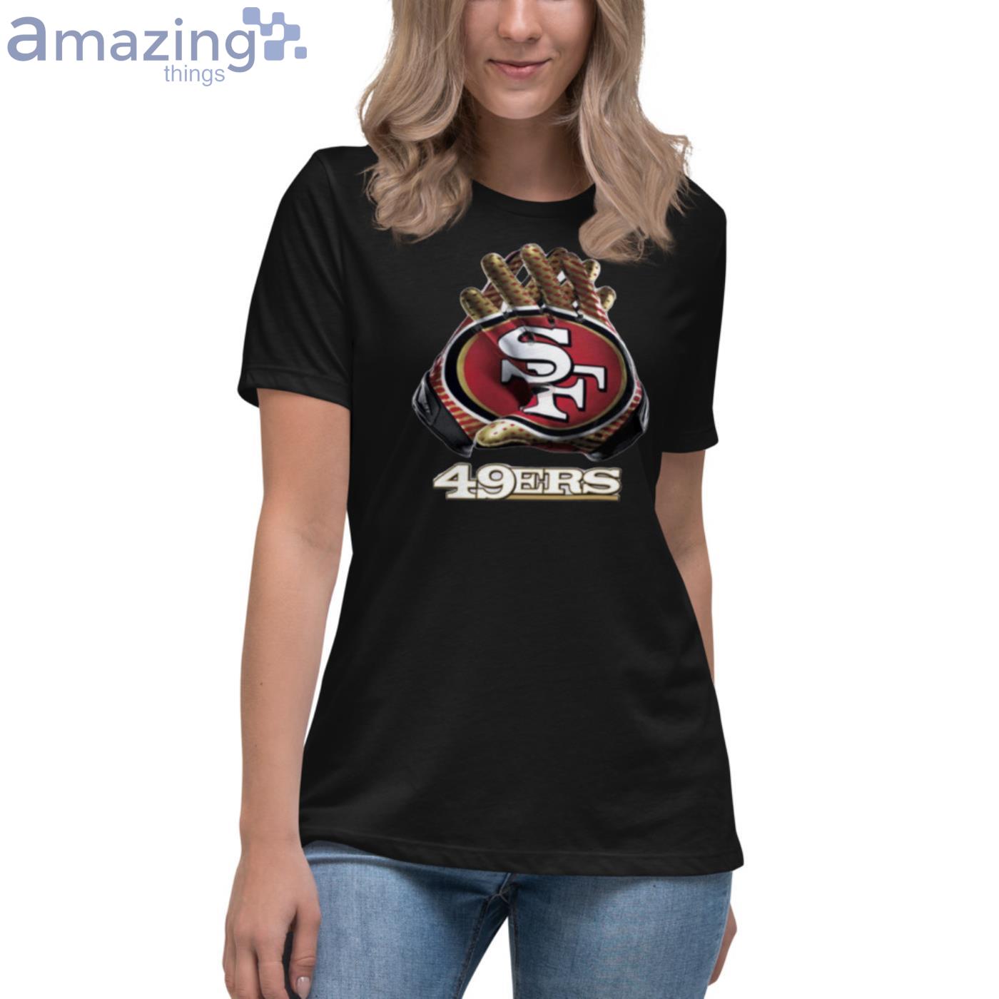 San Francisco 49ers T Shirt Gloves Mens Tee Shirt – Buy