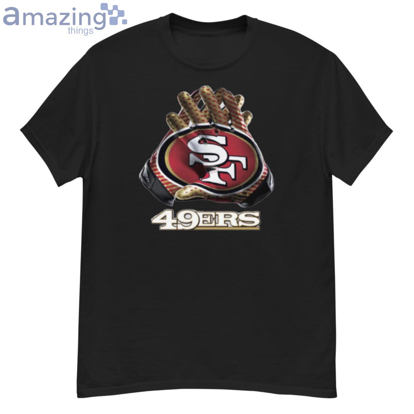 San Francisco 49ers T Shirt Gloves Mens Tee Shirt – Buy