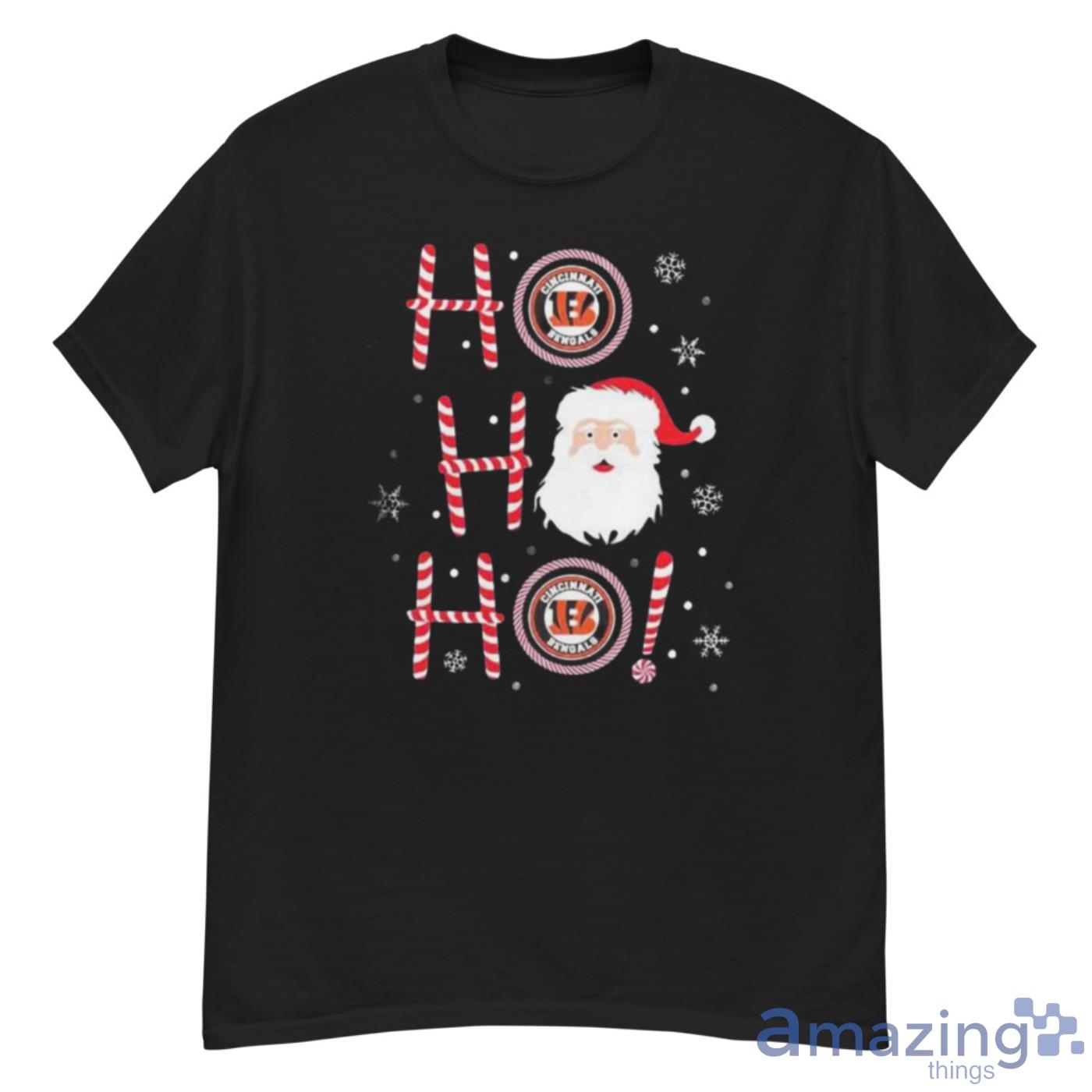 Santa Claus Ho Ho Ho Cincinnati Bengals Christmas Shirt - G500 Men’s Classic T-Shirt