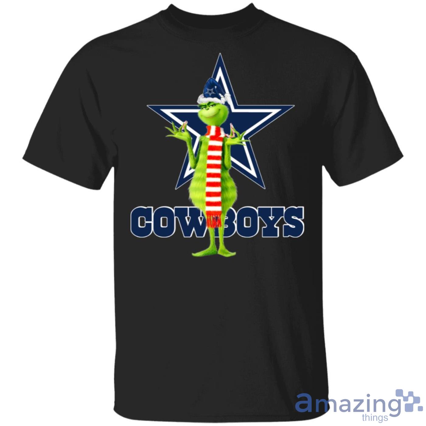 NFL Dallas Cowboys Funny Grinch Christmas Ugly 3D Sweater For Men