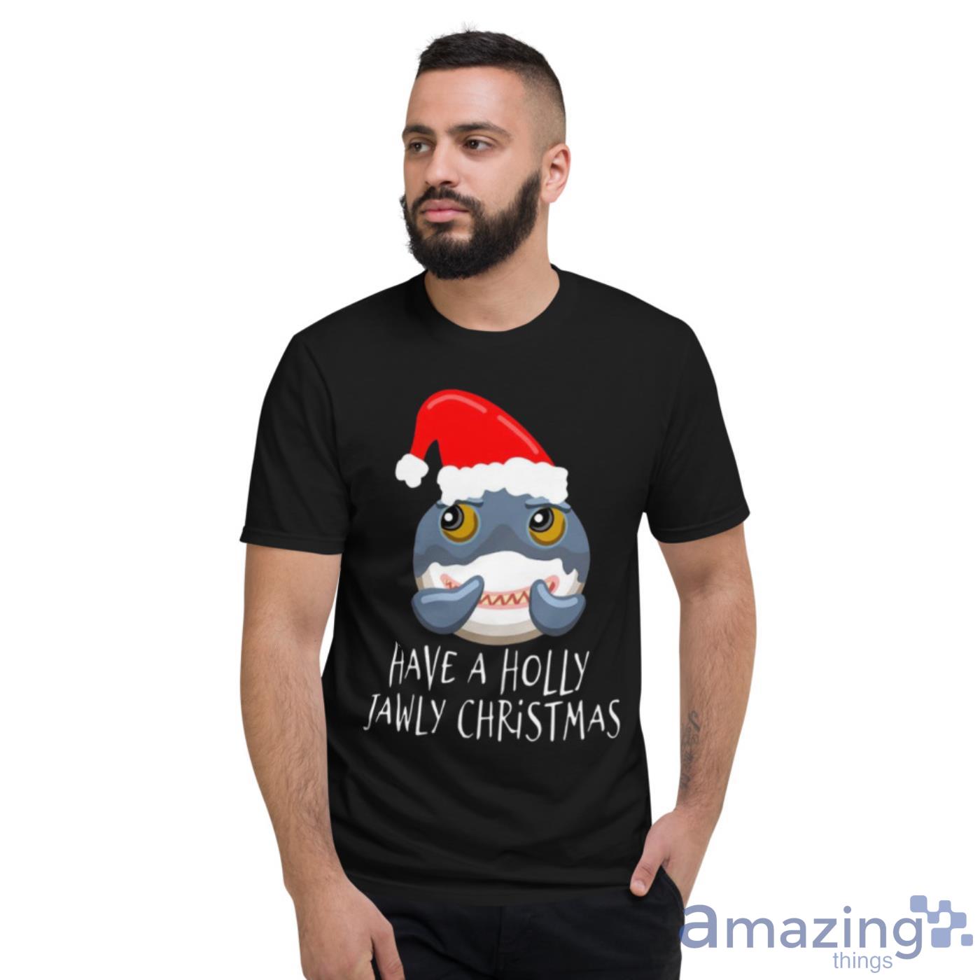 Santa Shark Have A Holly Jawly Christmas Shirt image Santa Shark Have A Holly Jawly Christmas Shirt - Short Sleeve T-Shirt