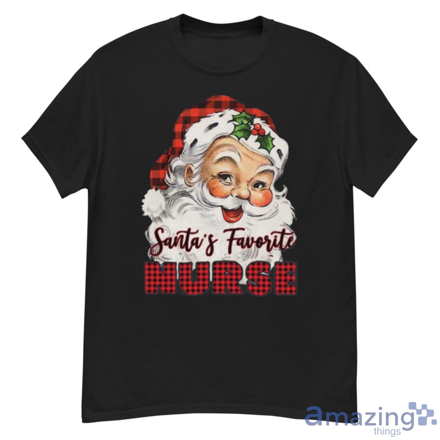 Santa’s Claus Favorite Nurse Christmas Shirt - G500 Men’s Classic T-Shirt