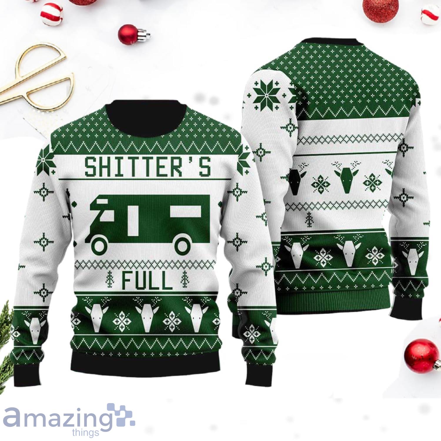 green christmas sweater pattern