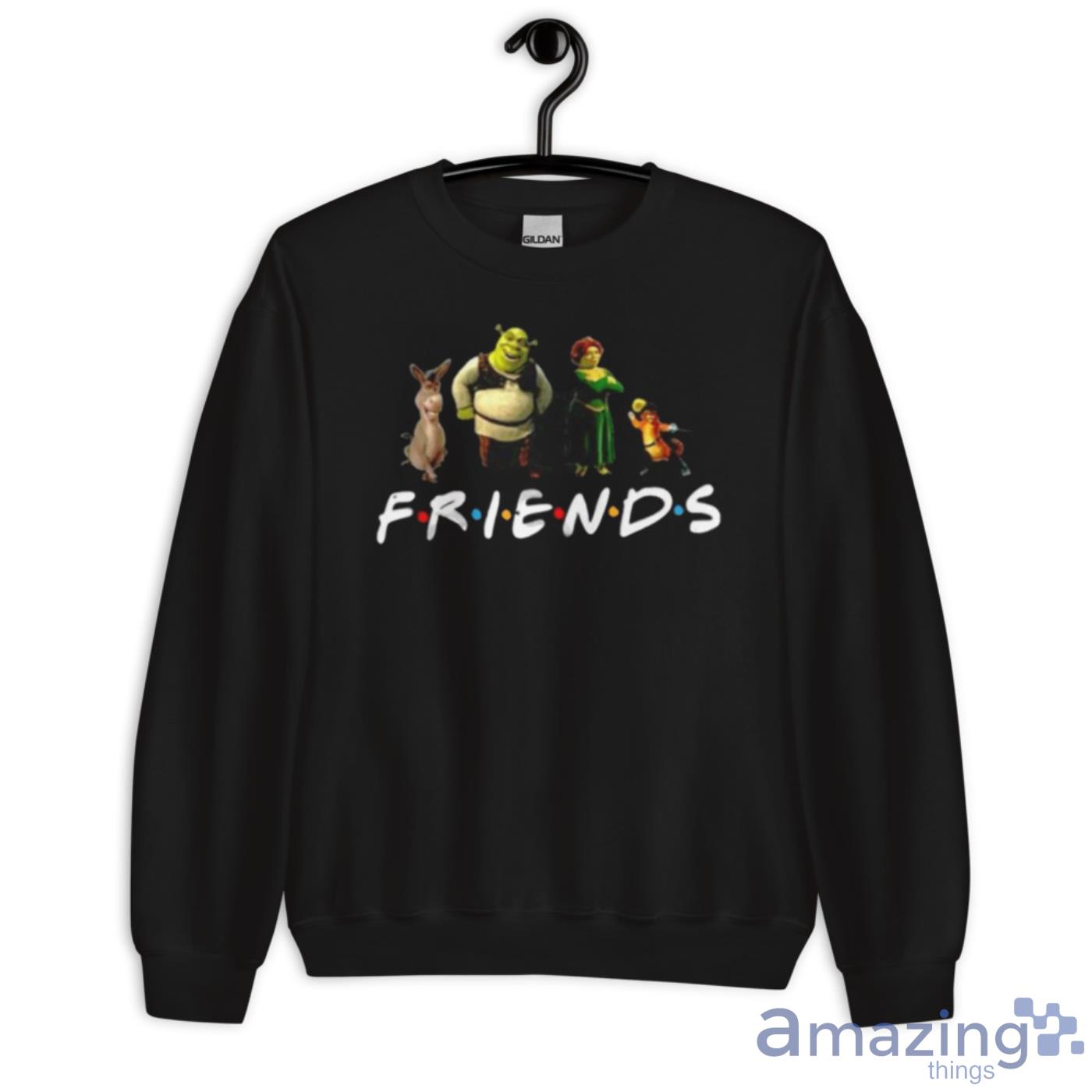 Shrek Friends Disney Shrek Donkey Fiona Princess Shirt image Shrek Friends Disney Shrek Donkey Fiona Princess Shirt - Unisex Crewneck Sweatshirt