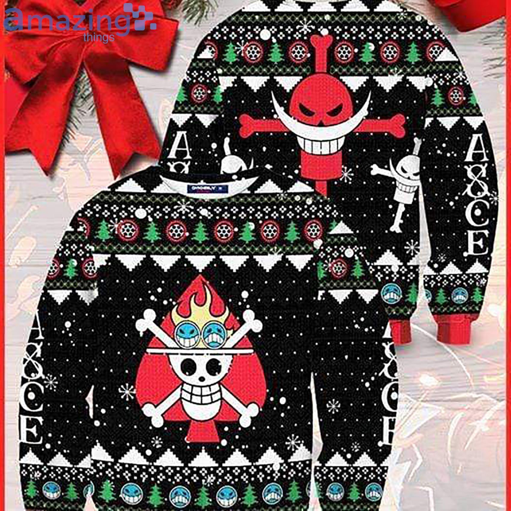 Skull Pirate Ace Christmas Sweater Sweatshirt For Christmas Product Photo 1