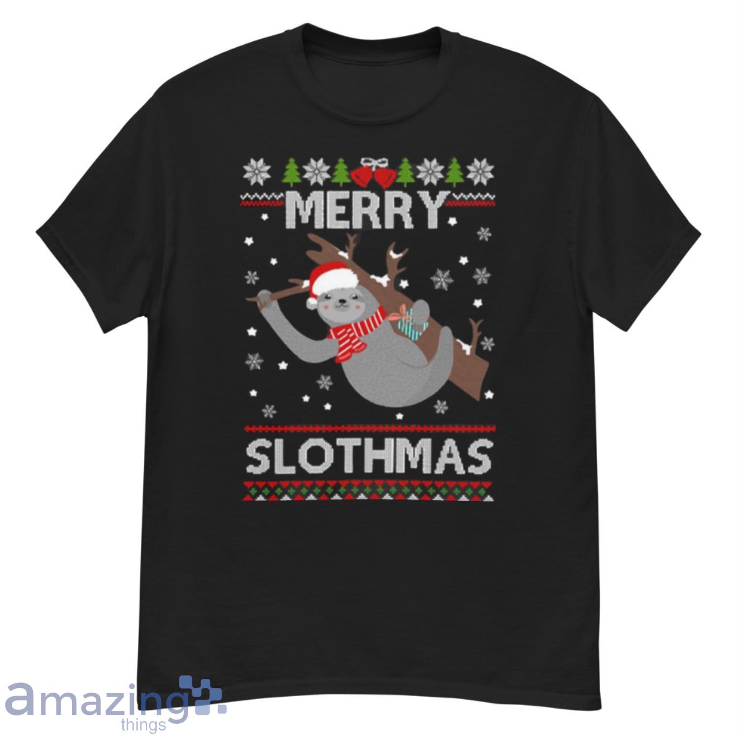 Sloth Christmas Merry Slothmas Xmas Christmas Sloth Lazy Shirt - G500 Men’s Classic T-Shirt