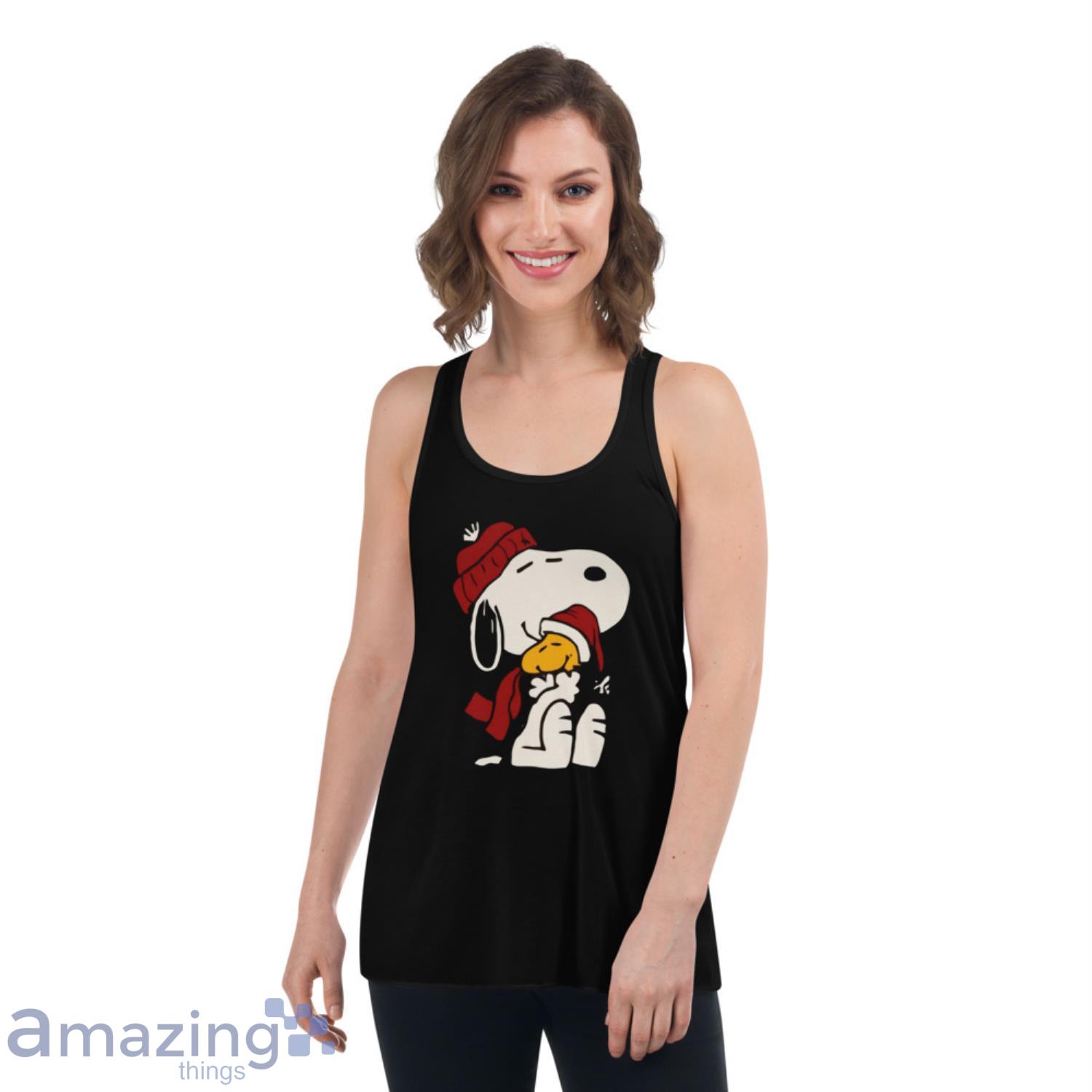 Snoopy Christmas Disney Family Christmas Shirt image Snoopy Christmas Disney Family Christmas Shirt - Womens Flowy Racerback Tank