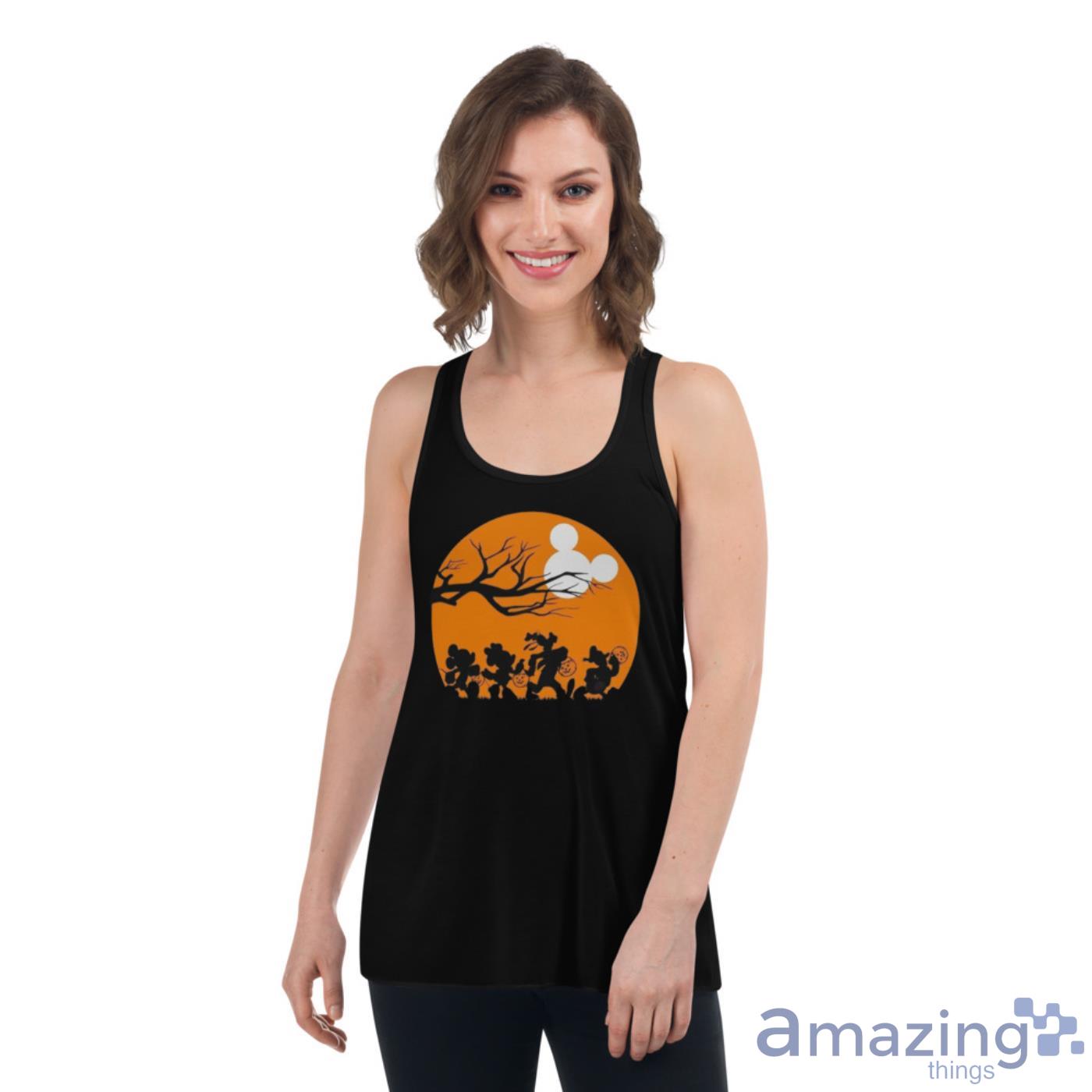 Spooky Disney Mickey Mouse With Friends Mickey Mouse Halloween Shirt image Spooky Disney Mickey Mouse With Friends Mickey Mouse Halloween Shirt - Womens Flowy Racerback Tank
