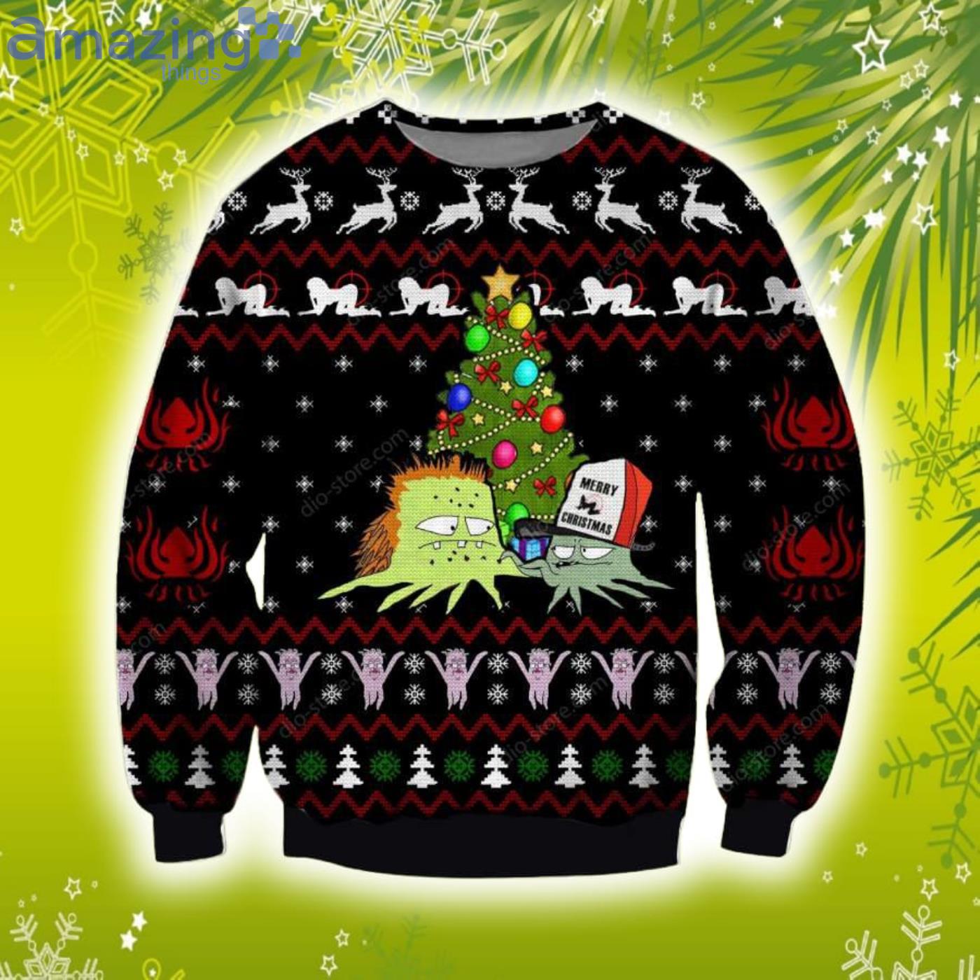 Squidbillies 3D Christmas Knitting Pattern Ugly Sweater Sweatshirt Product Photo 1