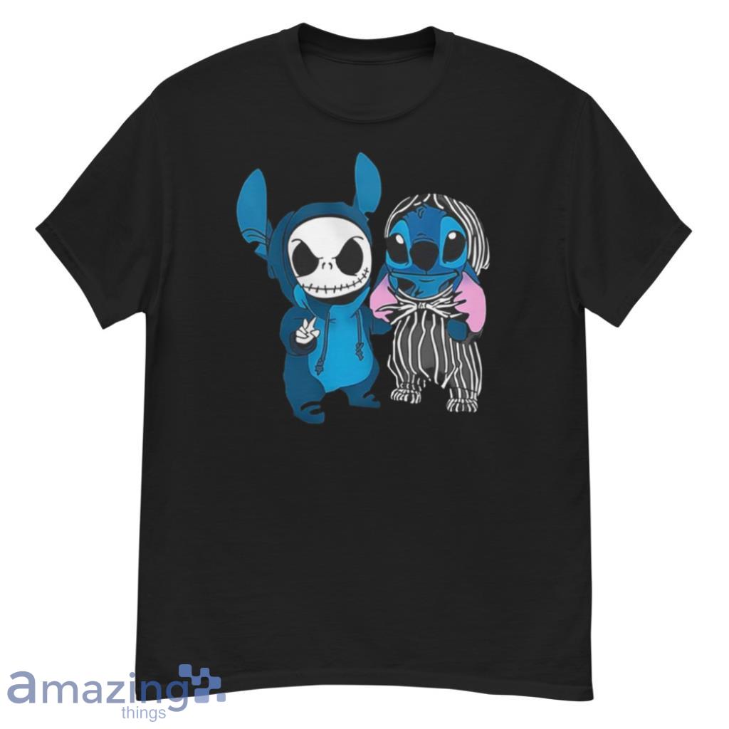 Stitch and Jack Skellington Halloween T-Shirt - G500 Men’s Classic T-Shirt
