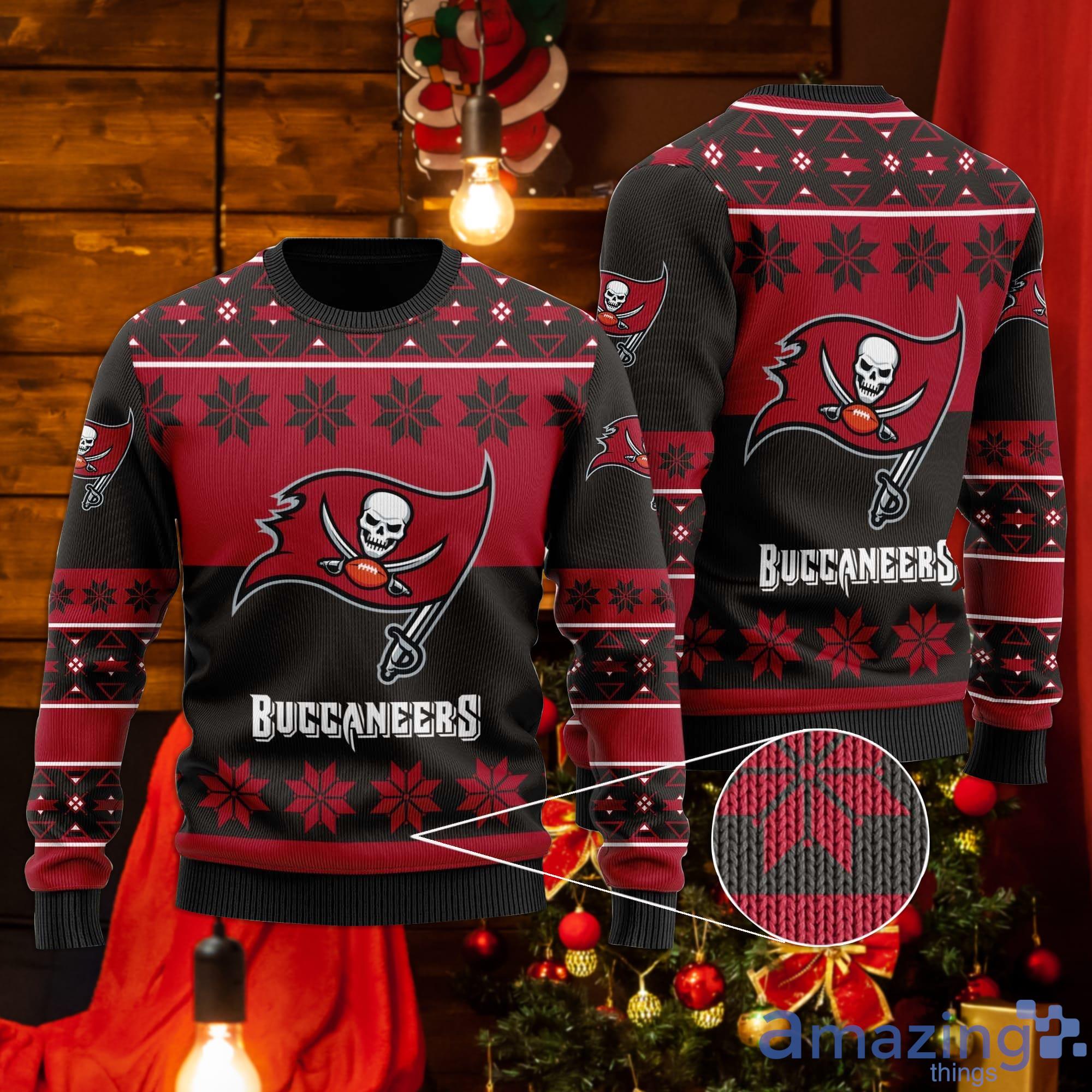 Tampa Bay Buccaneers Snowflakes Pattern Ugly Christmas Sweater