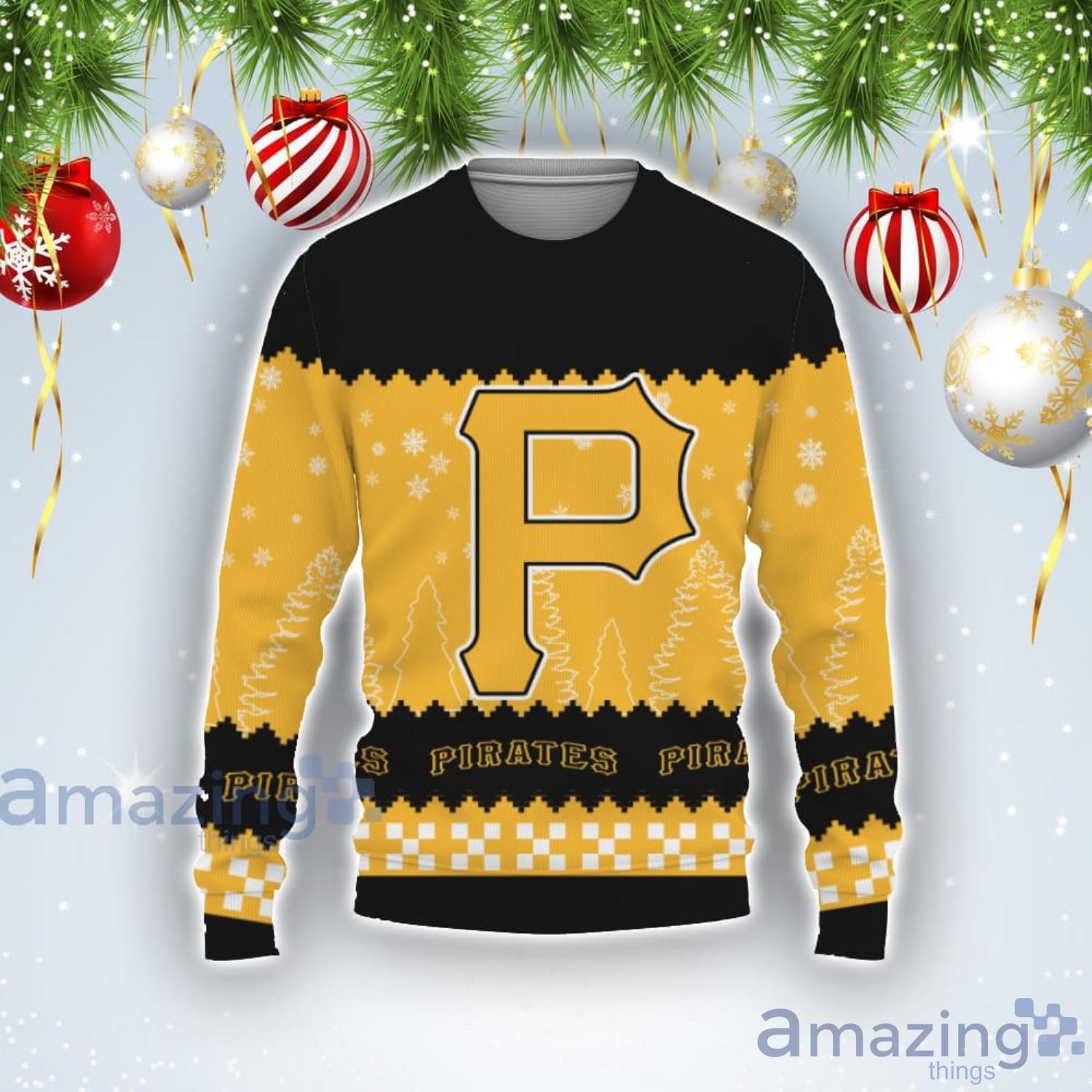 Team Logo Pittsburgh Pirates Ugly Christmas Sweater Product Photo 1