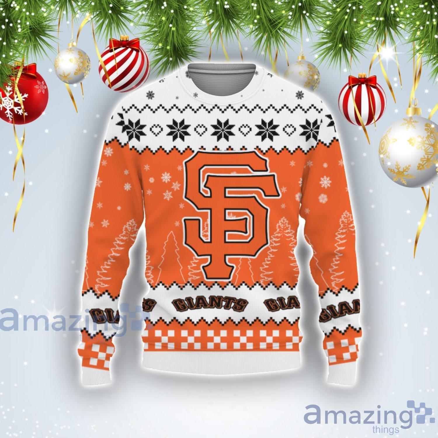 Team Logo San Francisco Giants Ugly Christmas Sweater Product Photo 1
