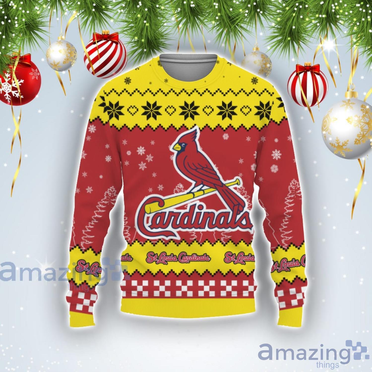 Team Logo St. Louis Cardinals Ugly Christmas Sweater Product Photo 1