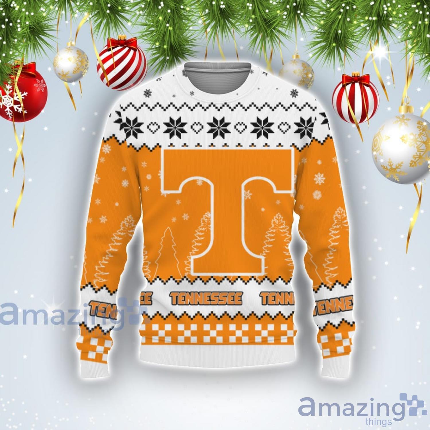 Team Logo Tennessee Volunteers Ugly Christmas Sweater Product Photo 1