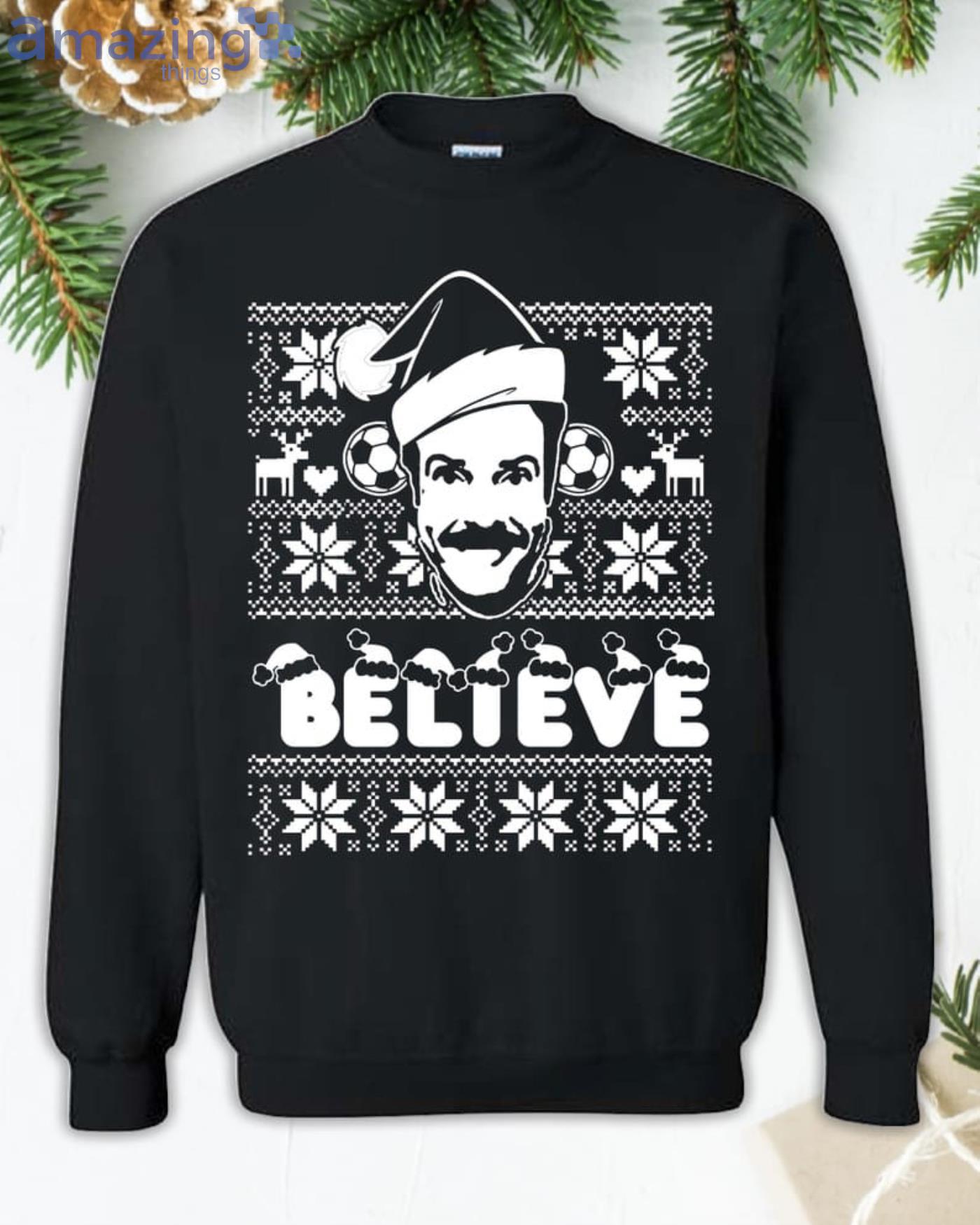 believe santa sweatshirt